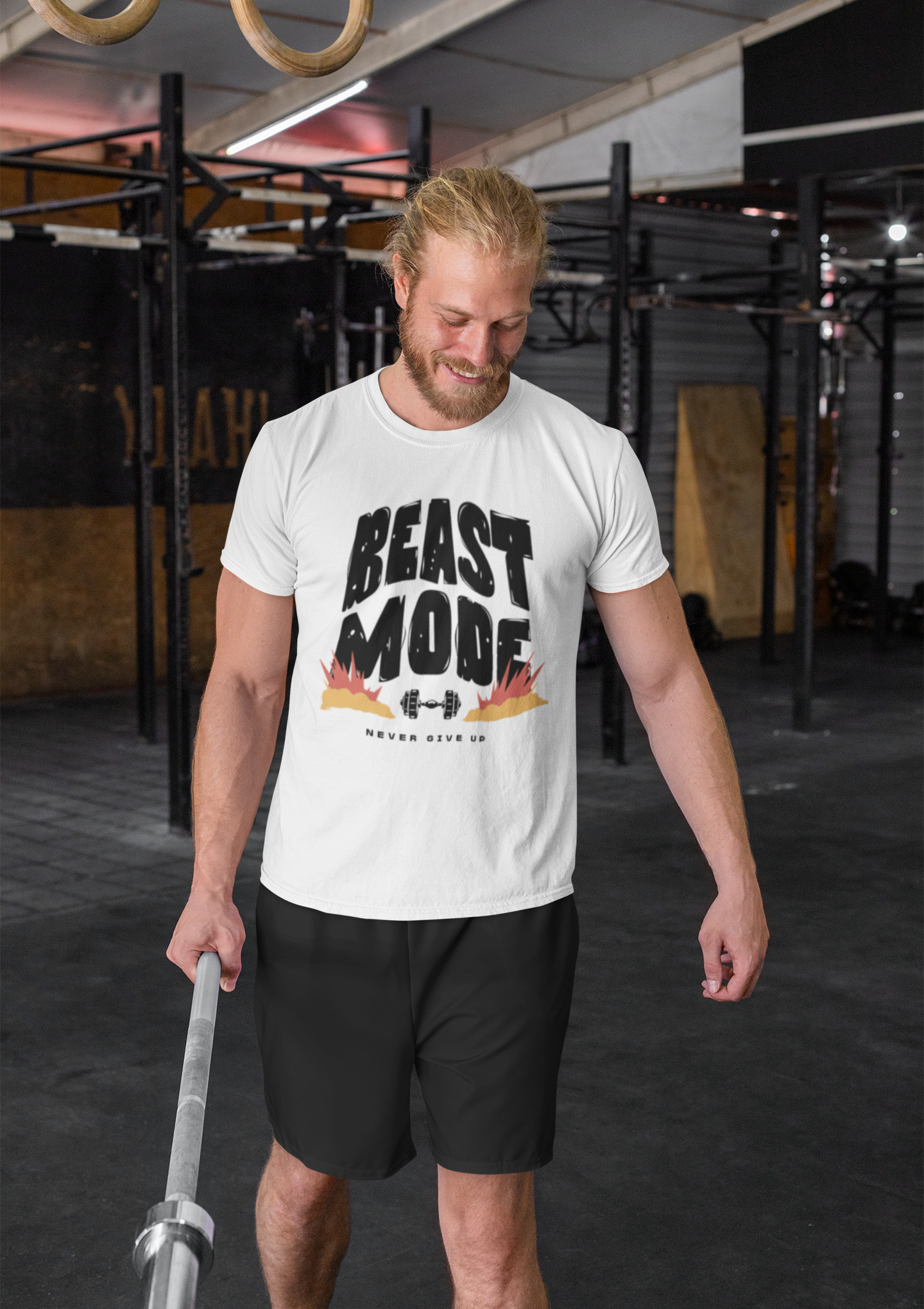 Beast Mode Gym T-Shirt for Men - Workout Motivation, Fitness Apparel