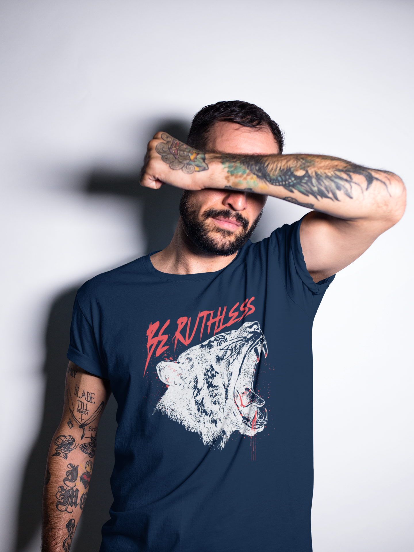 Be Ruthless Tiger Graphic Men's T-Shirt