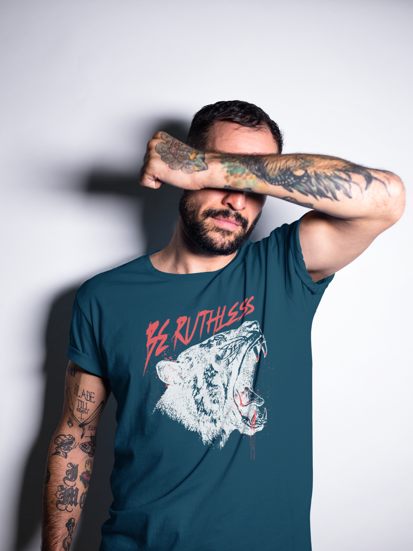 Be Ruthless Tiger Graphic Men's T-Shirt