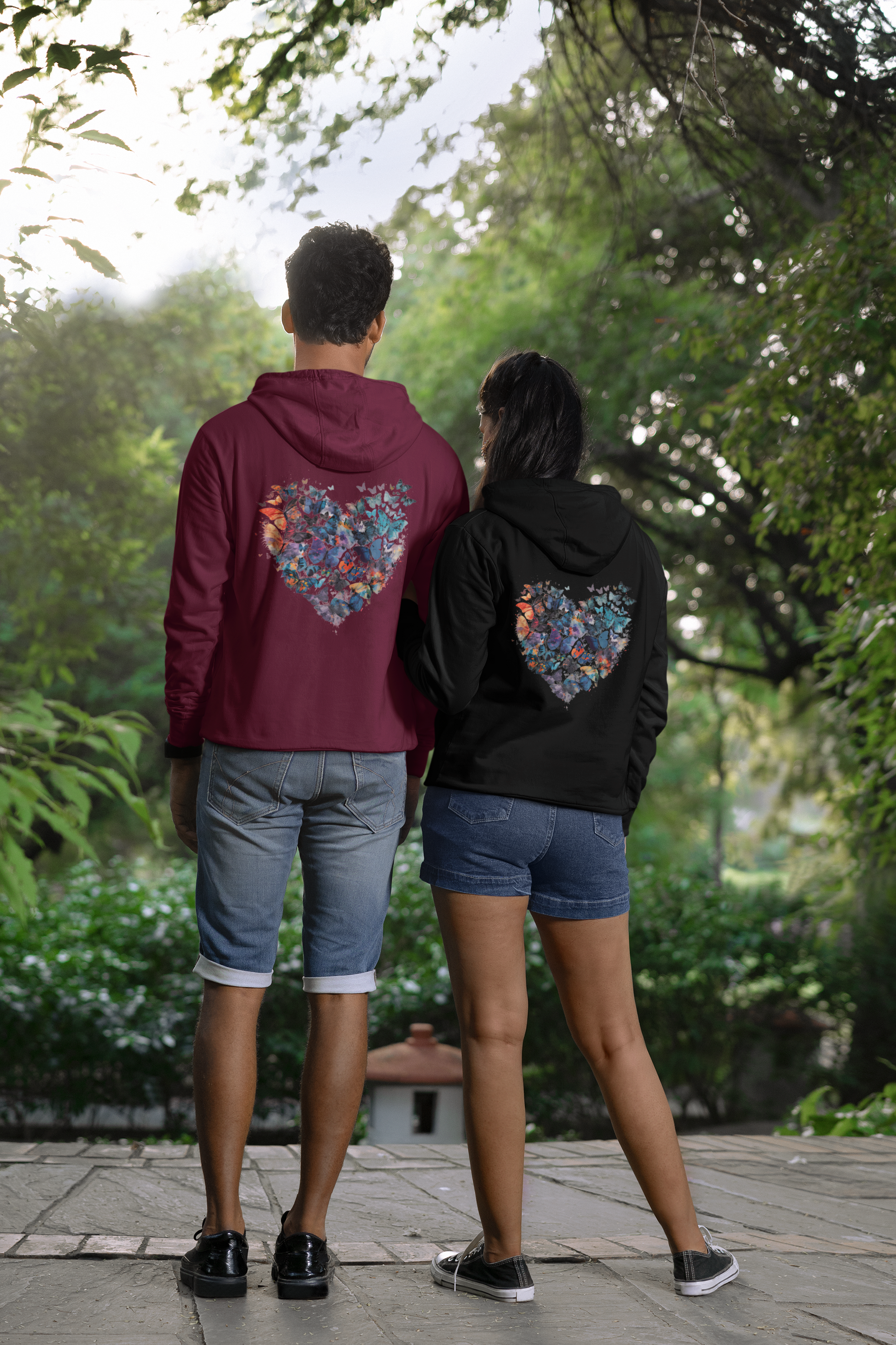 Maroon and Black Hoodies