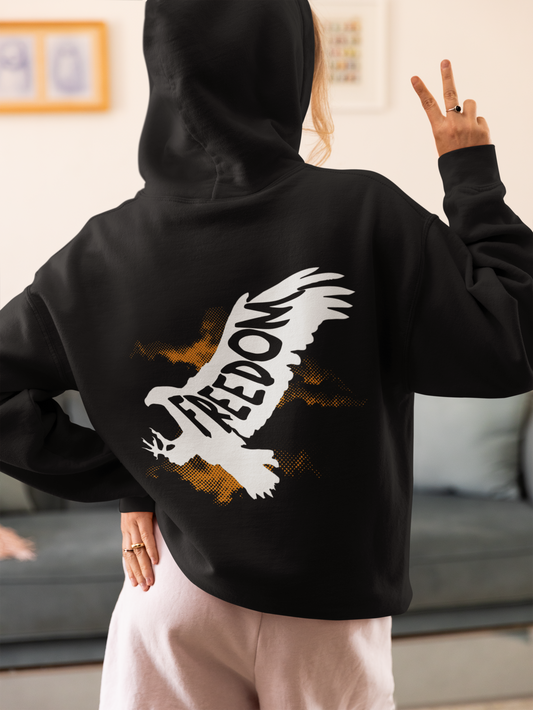 Freedom Eagle Graphic Unisex Hoodie