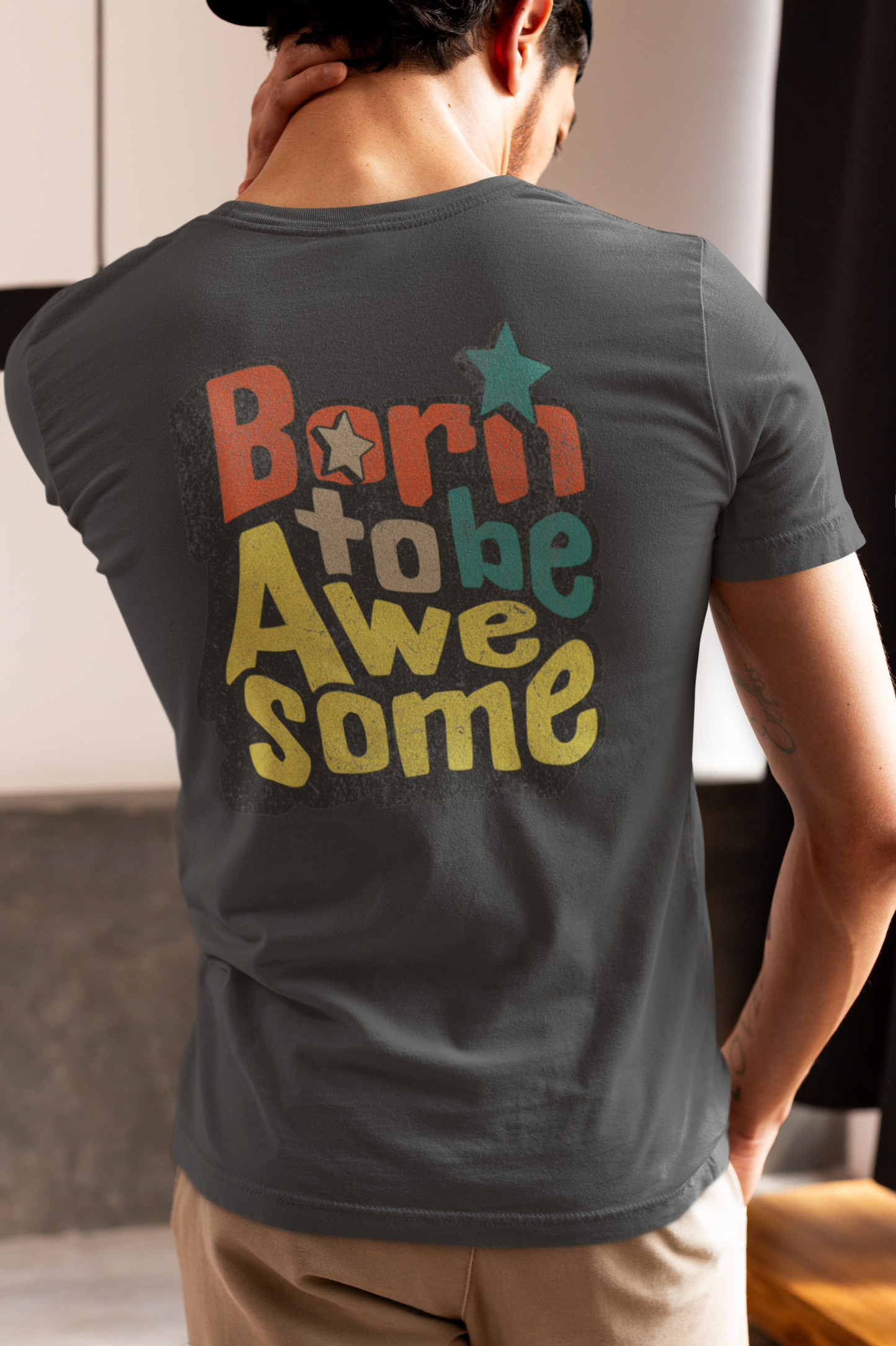 Born to Be Awesome Graphic Men's T-Shirt