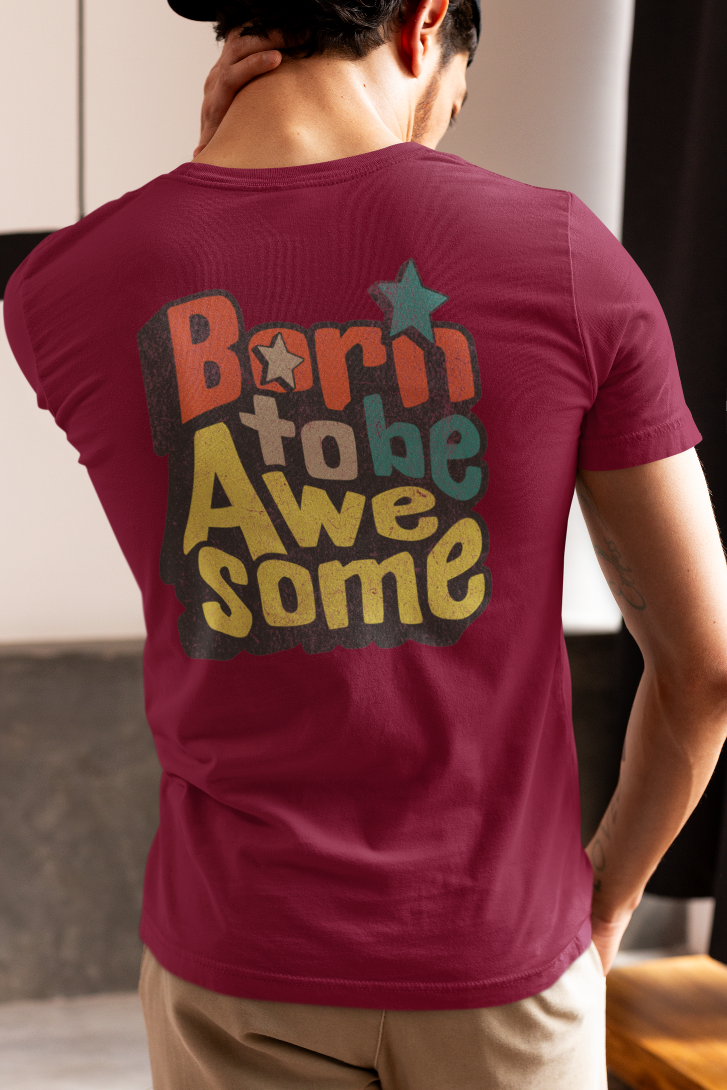 Born to Be Awesome Graphic Men's T-Shirt