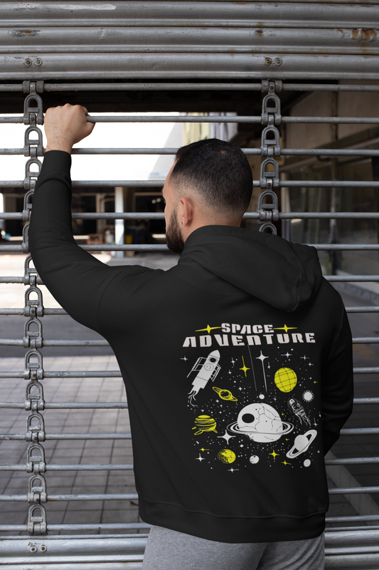 Space Adventure Graphic Unisex Hoodie