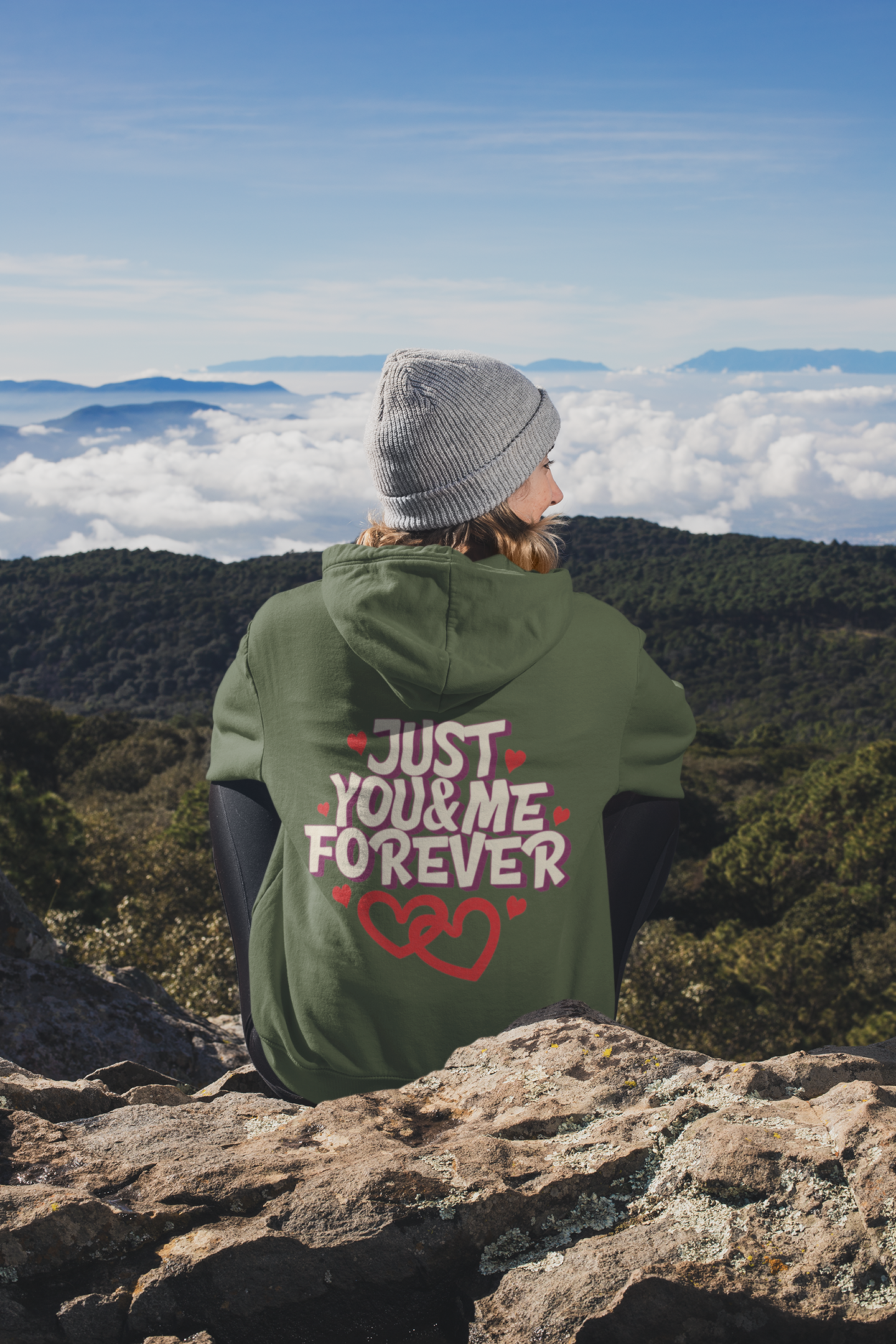 Just You & Me Forever - Unisex Valentine's Hoodie