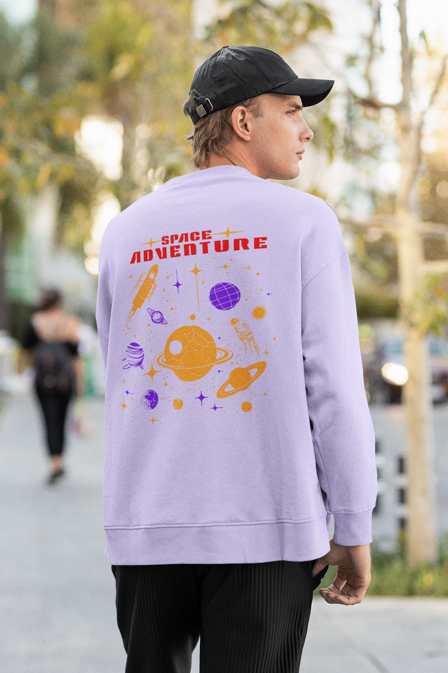 Space Adventure Graphic Unisex Sweatshirt