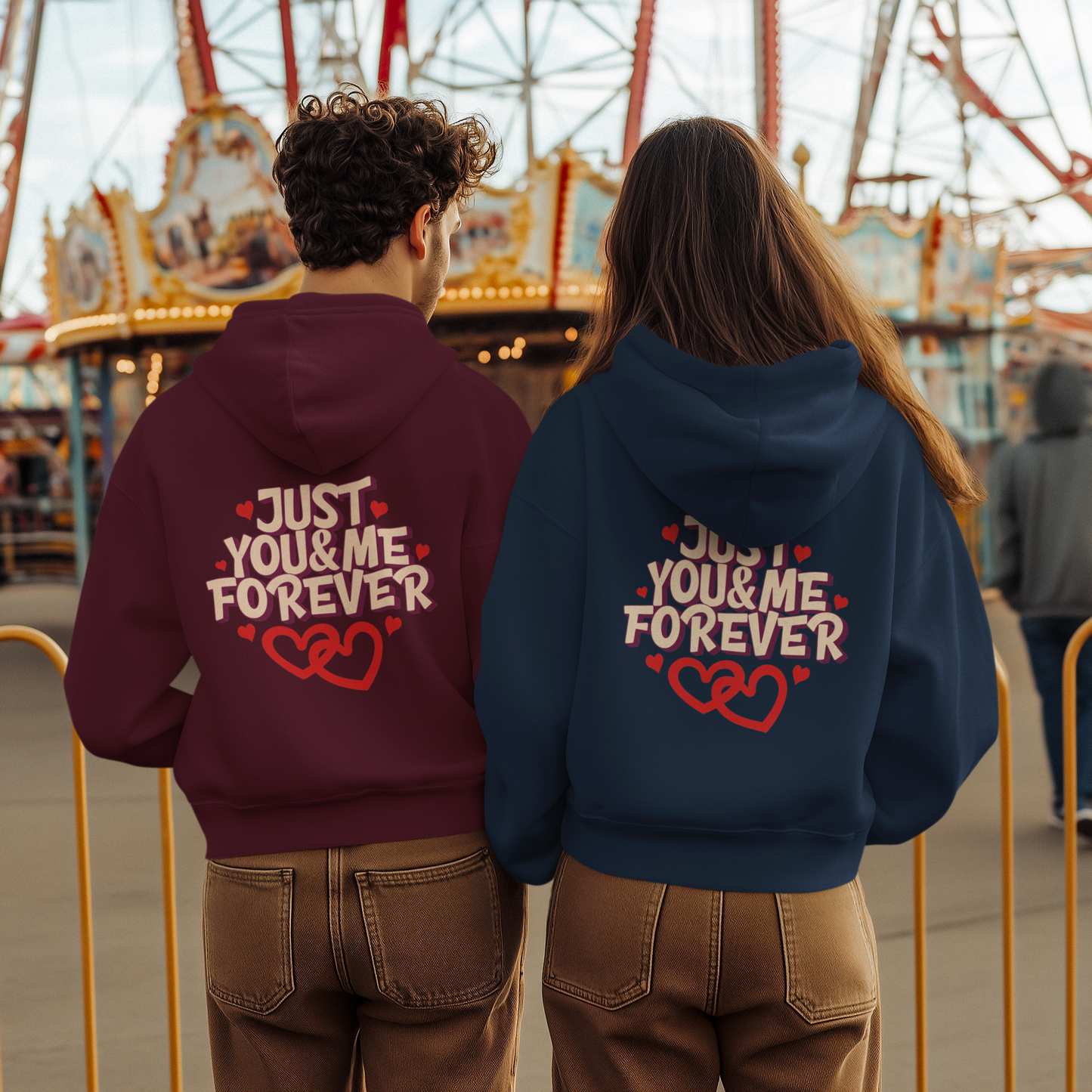 Just You & Me Forever - Unisex Valentine's Hoodie