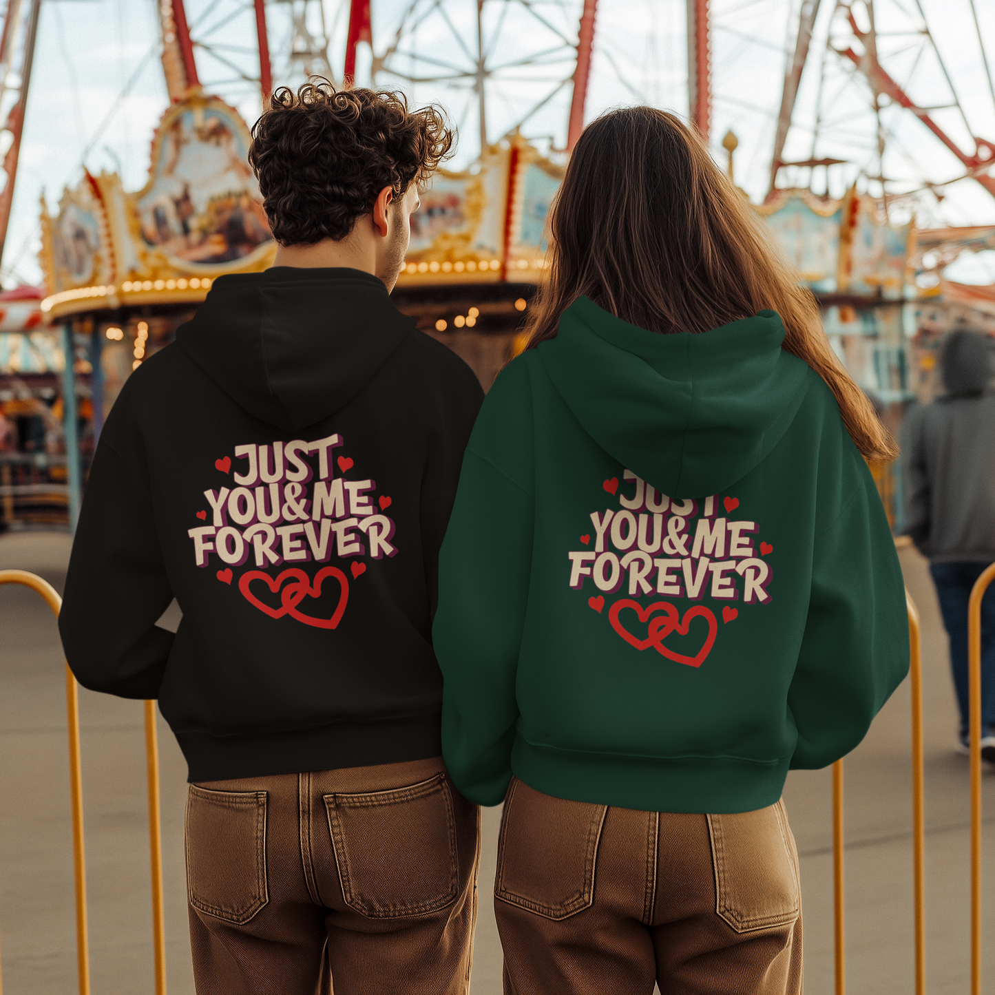 Just You & Me Forever - Unisex Valentine's Hoodie