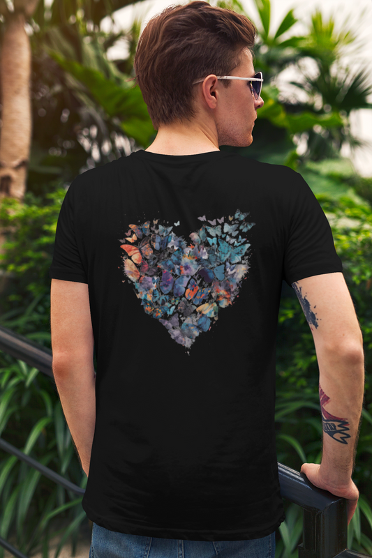 Butterfly Heart Men's T-Shirt