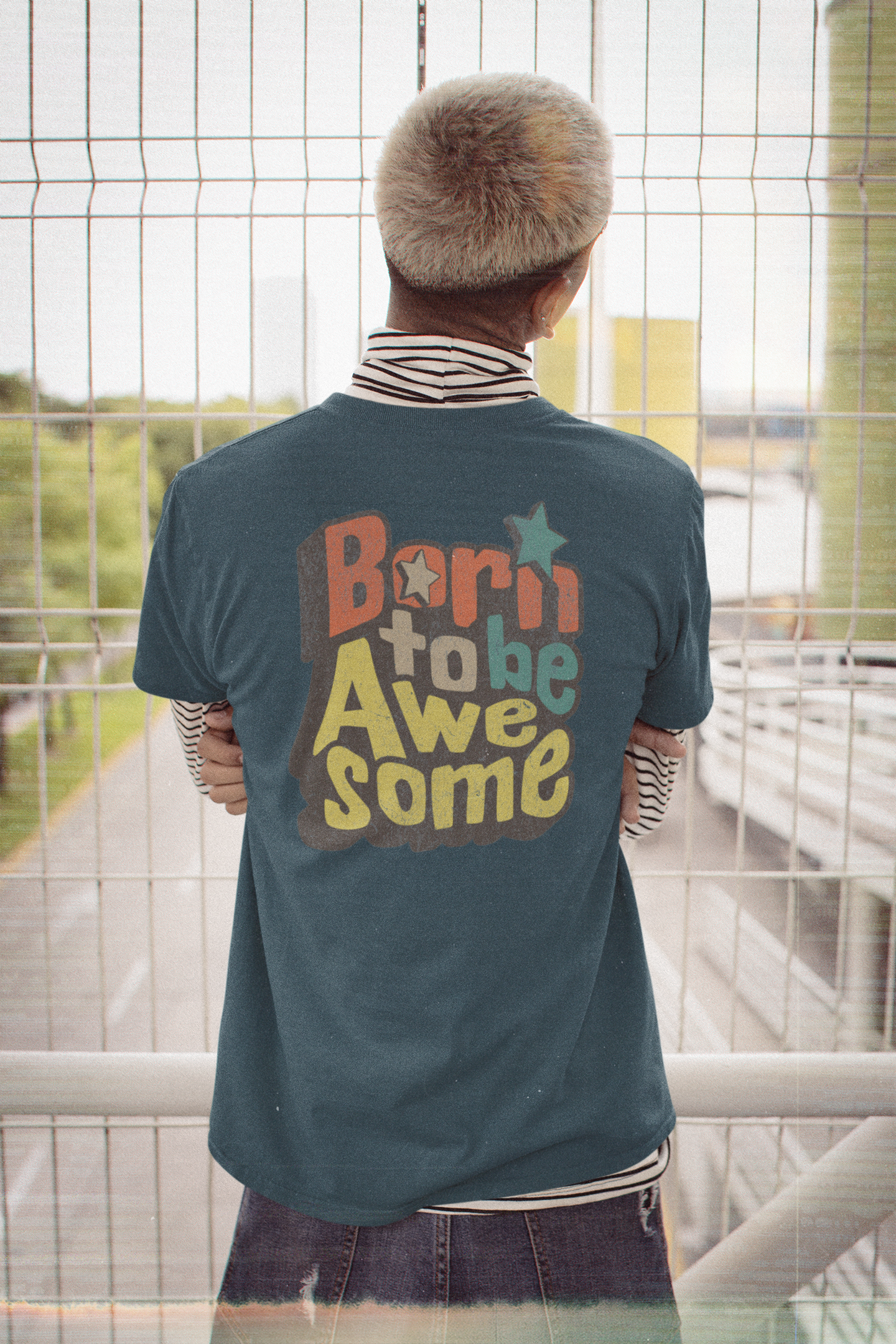 Born to Be Awesome Graphic Men's T-Shirt