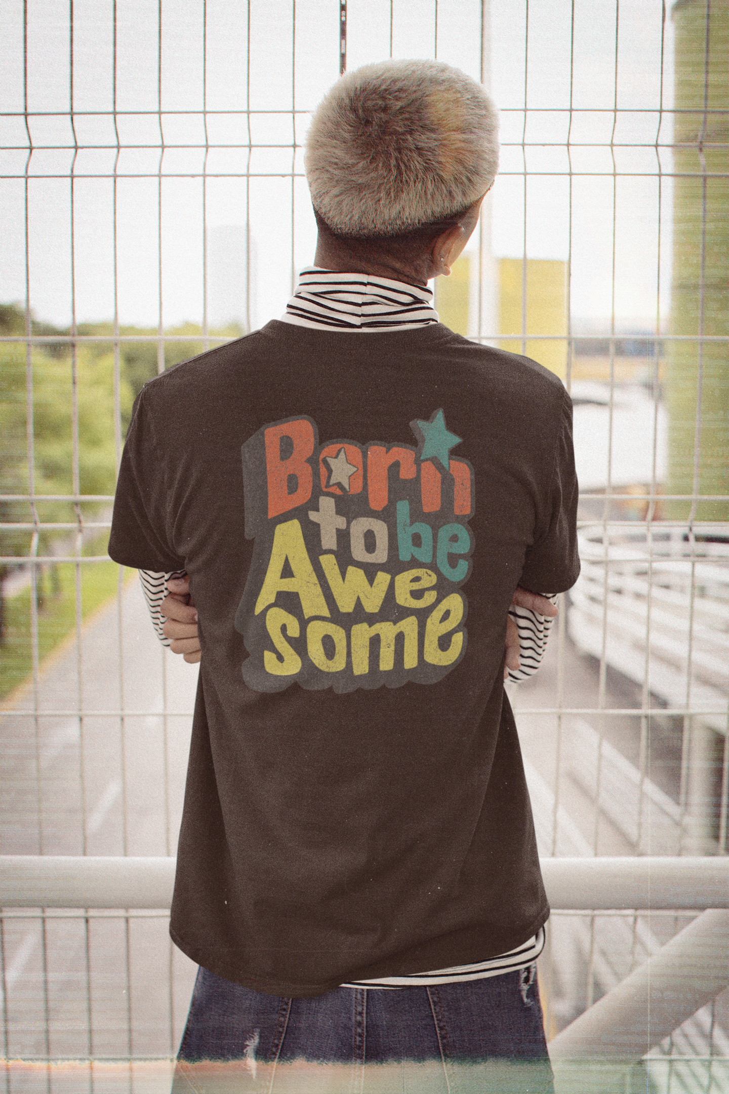 Born to Be Awesome Graphic Men's T-Shirt