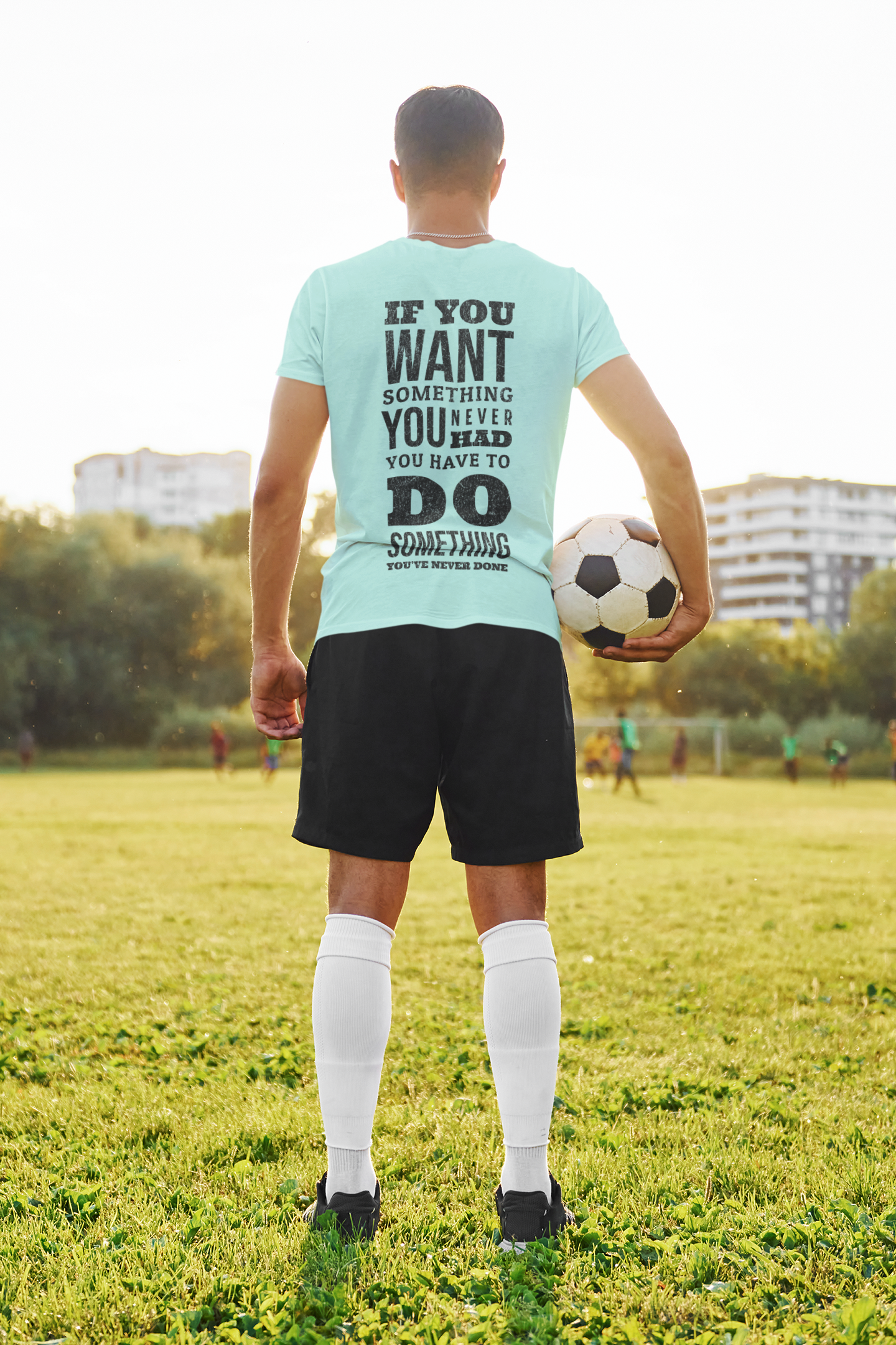 Motivational Quote Men's T-Shirt – "Do Something You've Never Done"