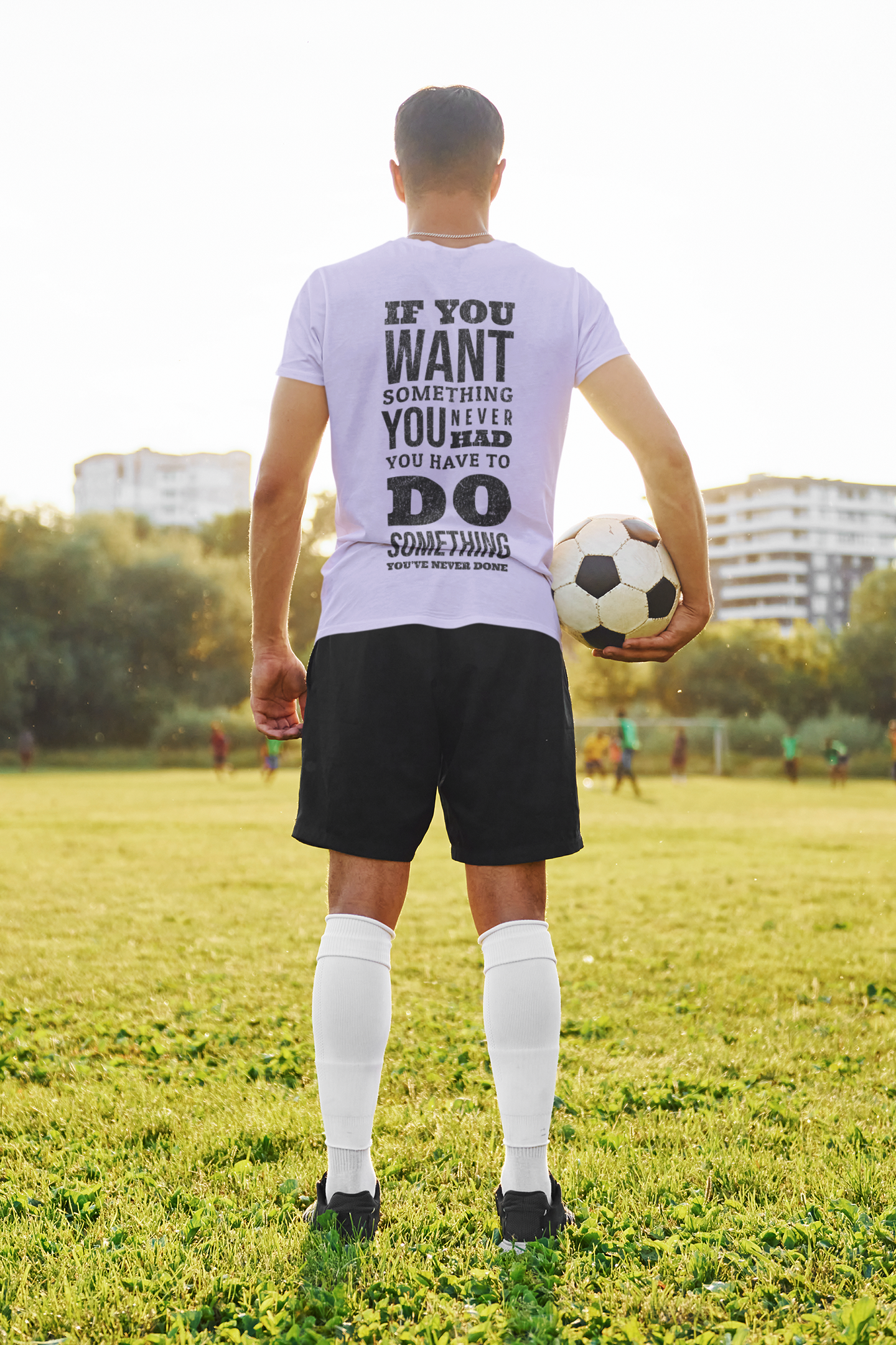 Motivational Quote Men's T-Shirt – "Do Something You've Never Done"