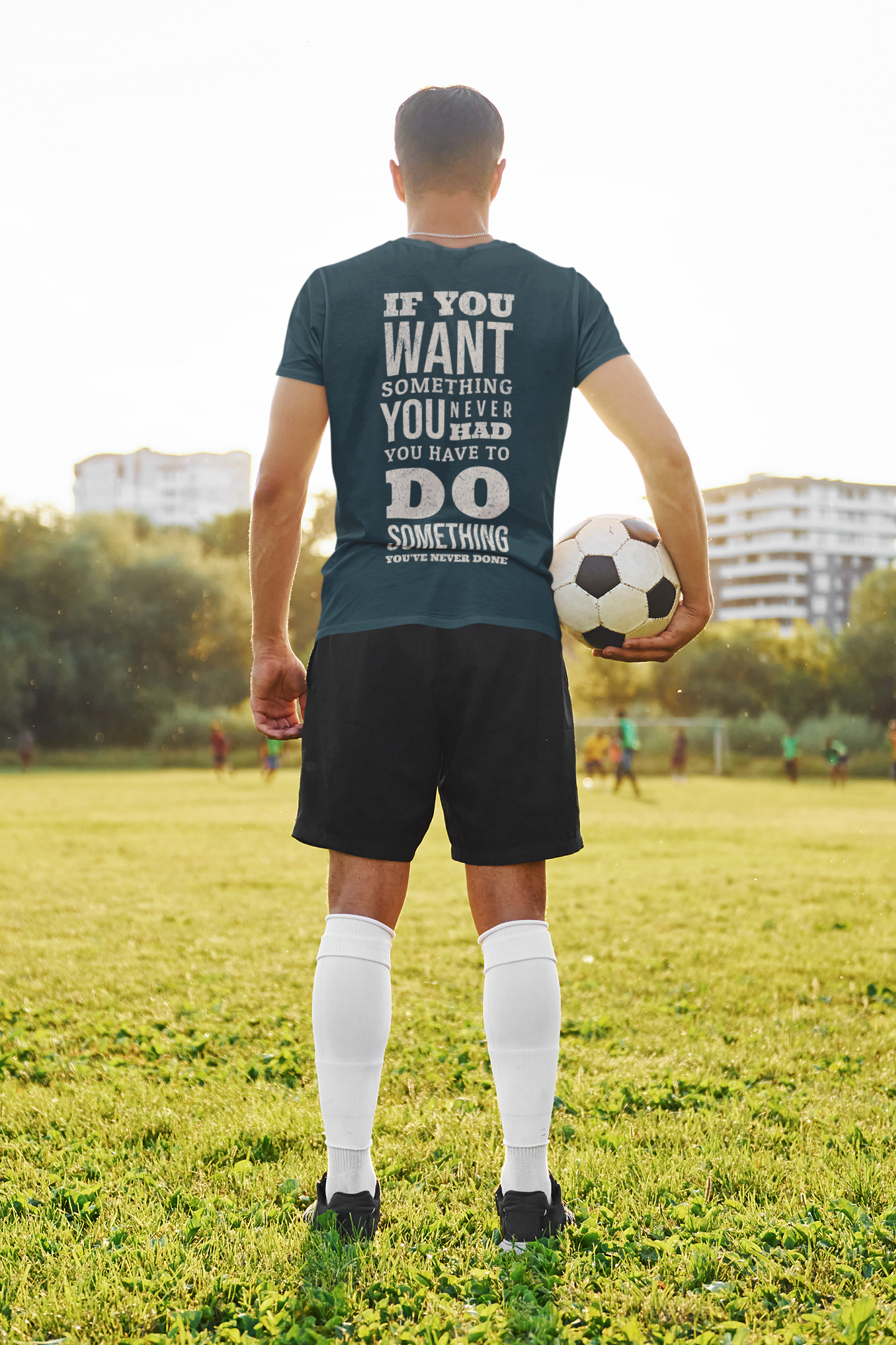 Motivational Quote Men's T-Shirt – "Do Something You've Never Done"