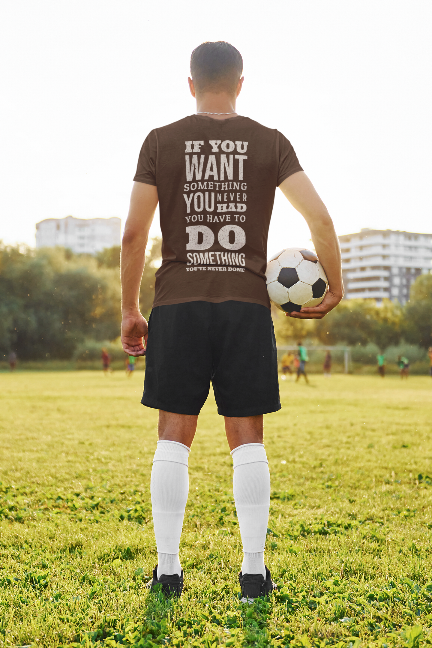 Motivational Quote Men's T-Shirt – "Do Something You've Never Done"