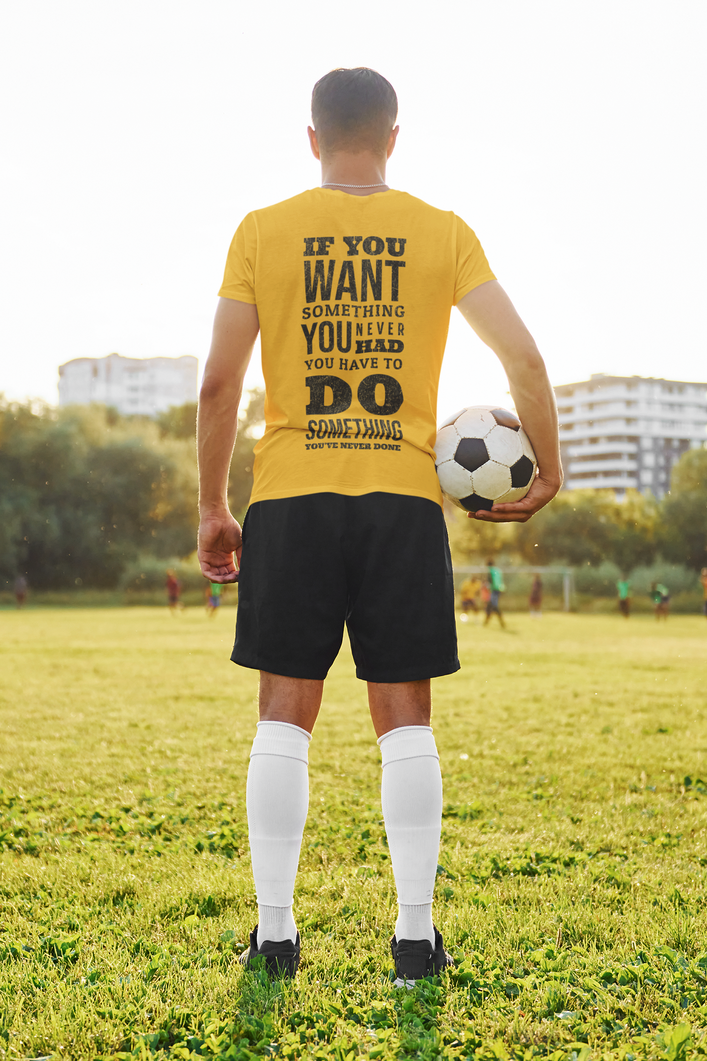 Motivational Quote Men's T-Shirt – "Do Something You've Never Done"