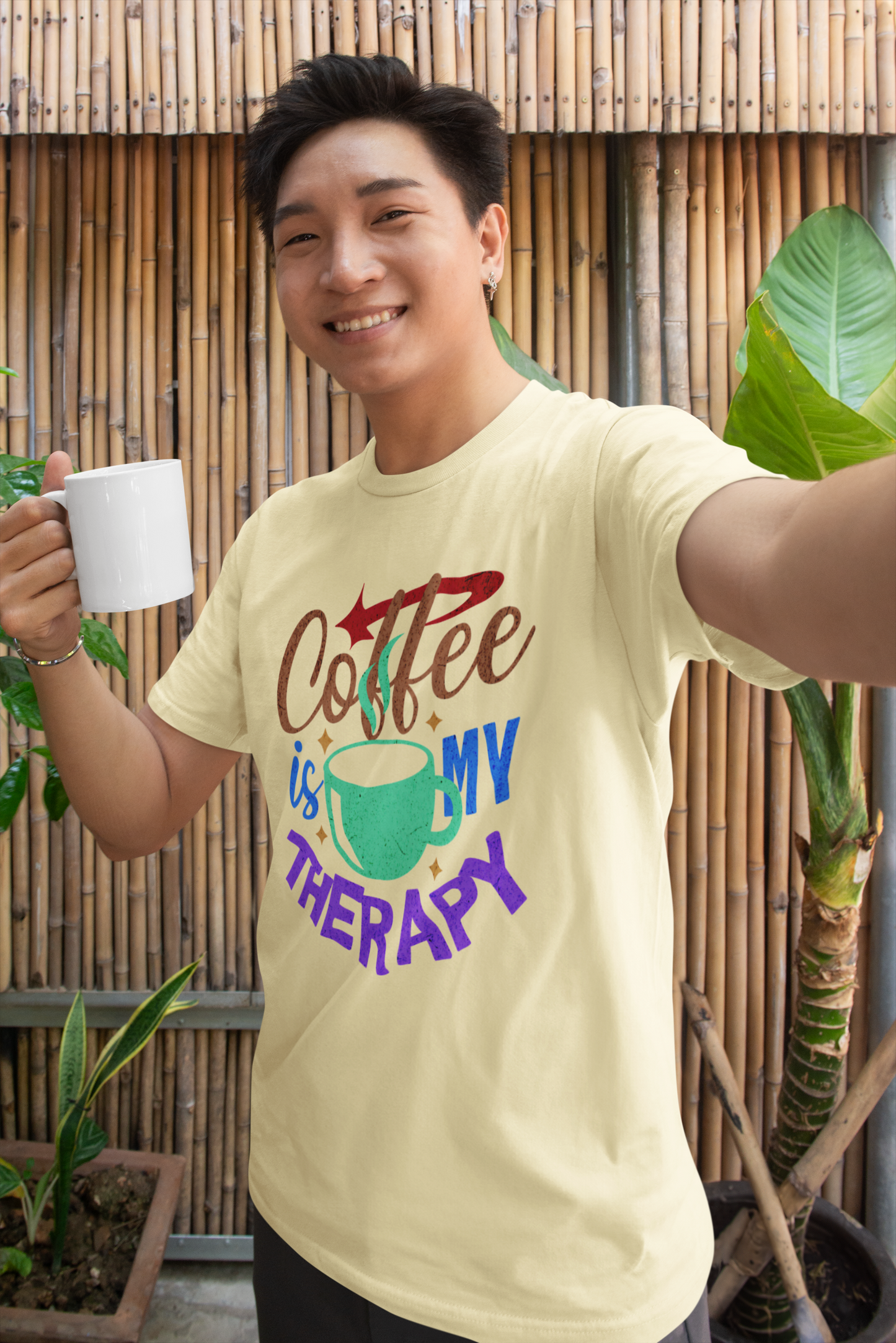 Coffee is My Therapy T-Shirt – Perfect for Coffee Lovers