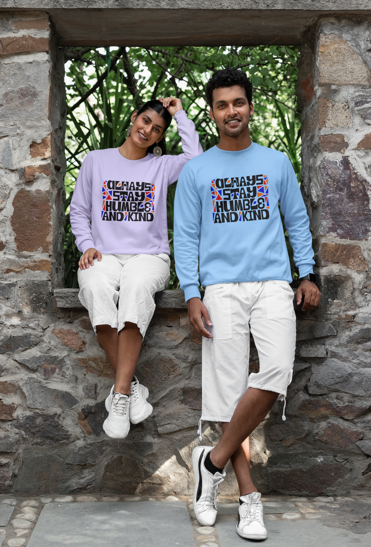 Always Stay Humble and Kind Unisex Sweatshirt | Inspirational Graphic Pullover