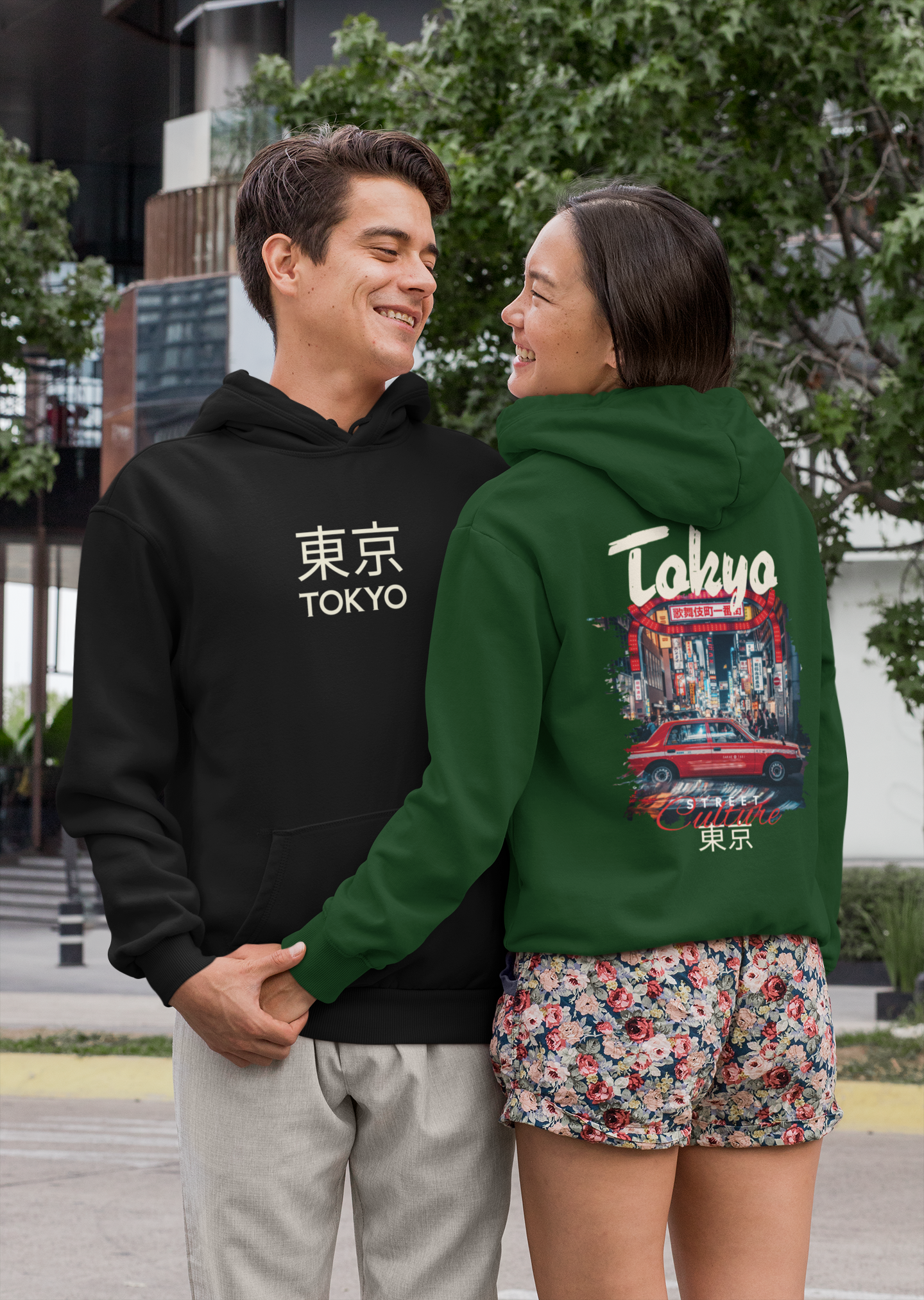 Tokyo Street Culture Hoodie – Japanese Urban Style Unisex Graphic Hoodie