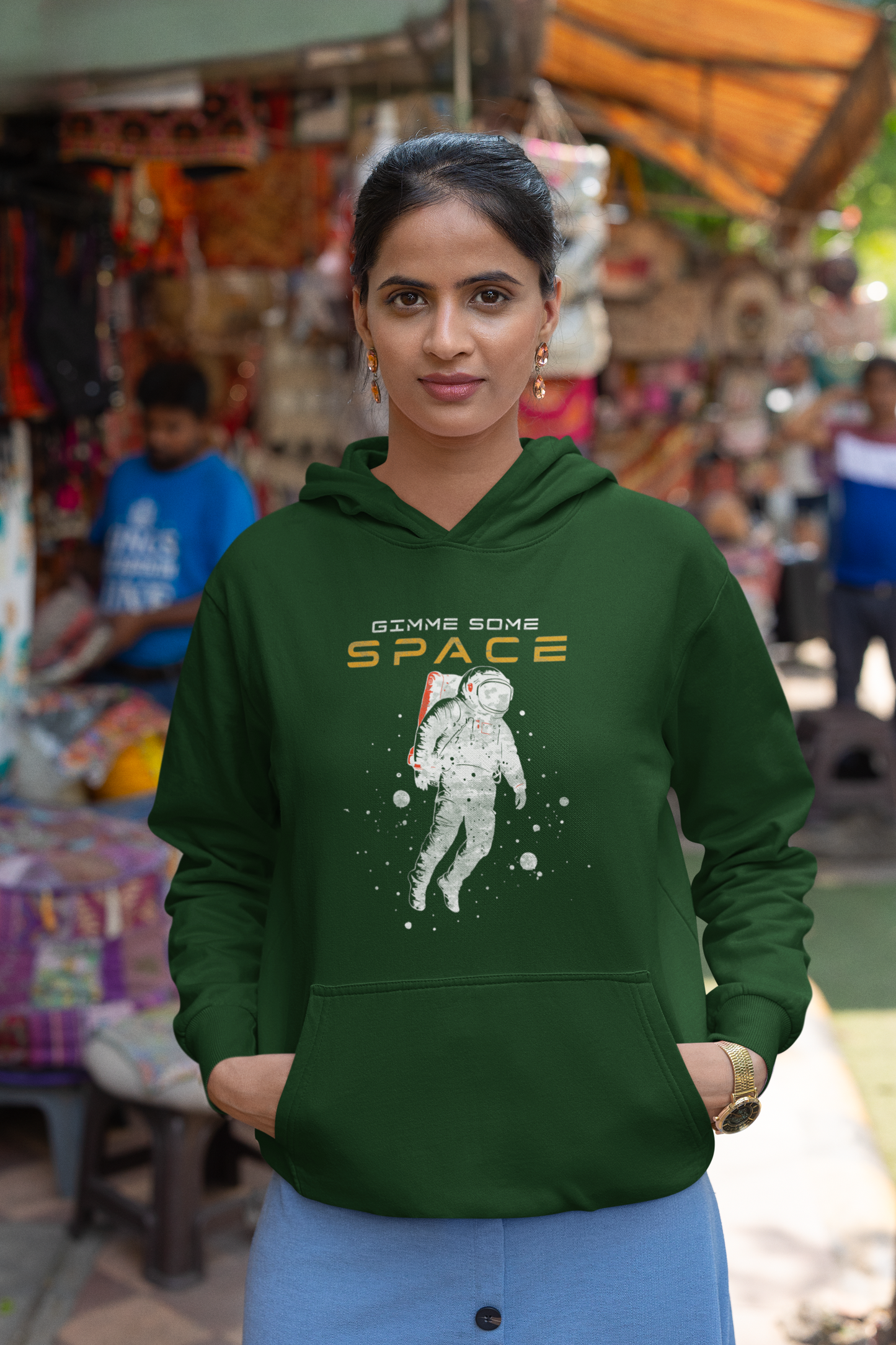 Gimme Some Space Astronaut Graphic Unisex Hoodie