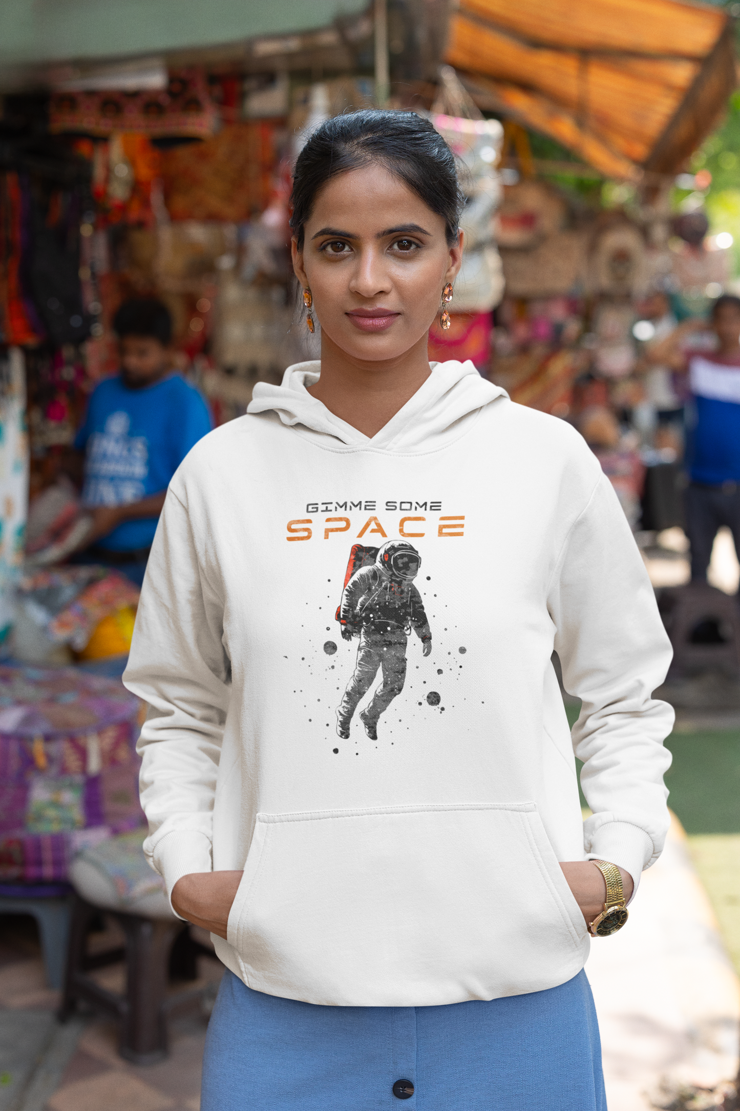 Gimme Some Space Astronaut Graphic Unisex Hoodie