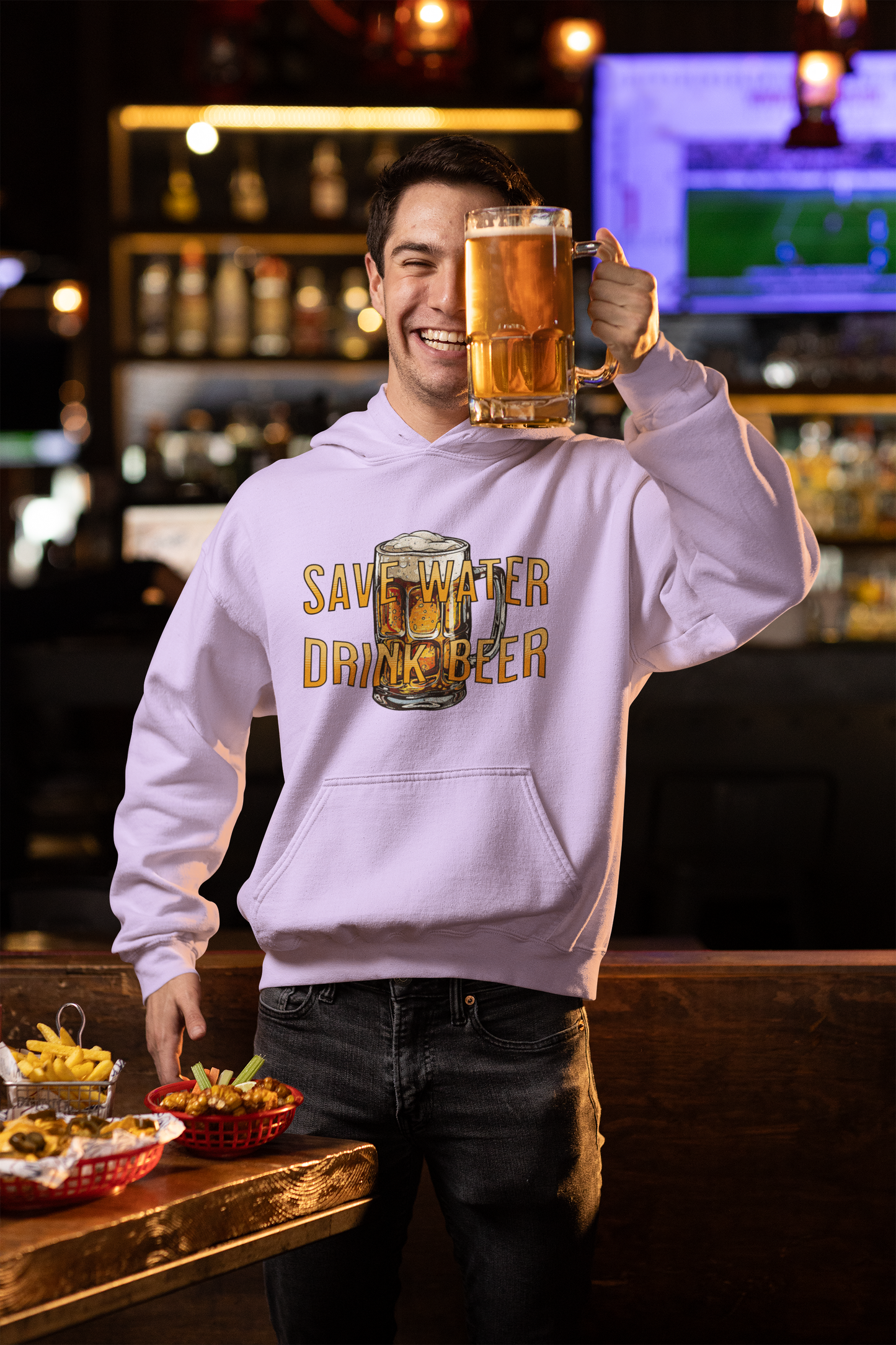 Save Water Drink Beer Hoodie – Funny Beer Lover's Clothing