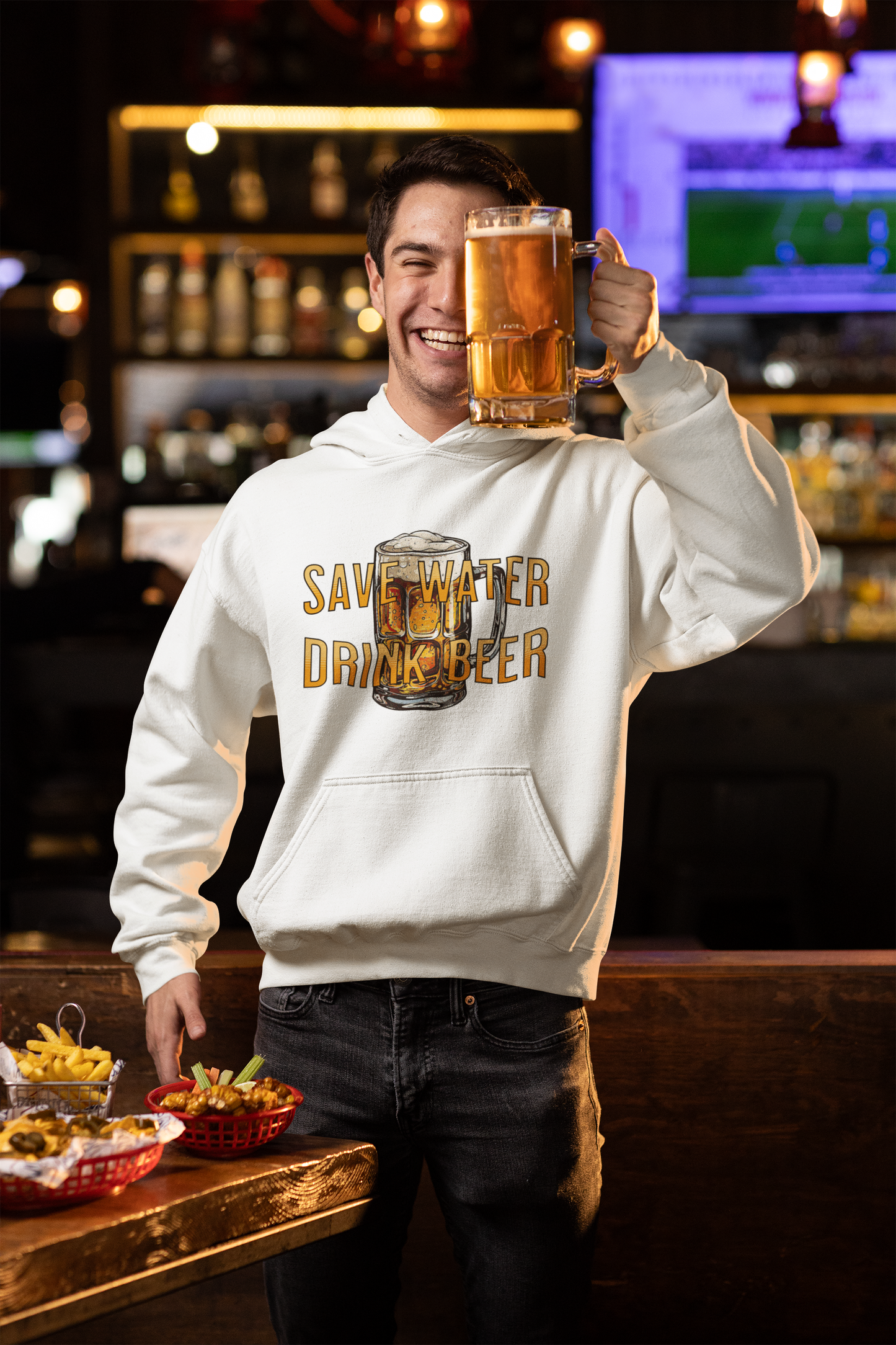 Save Water Drink Beer Hoodie – Funny Beer Lover's Clothing