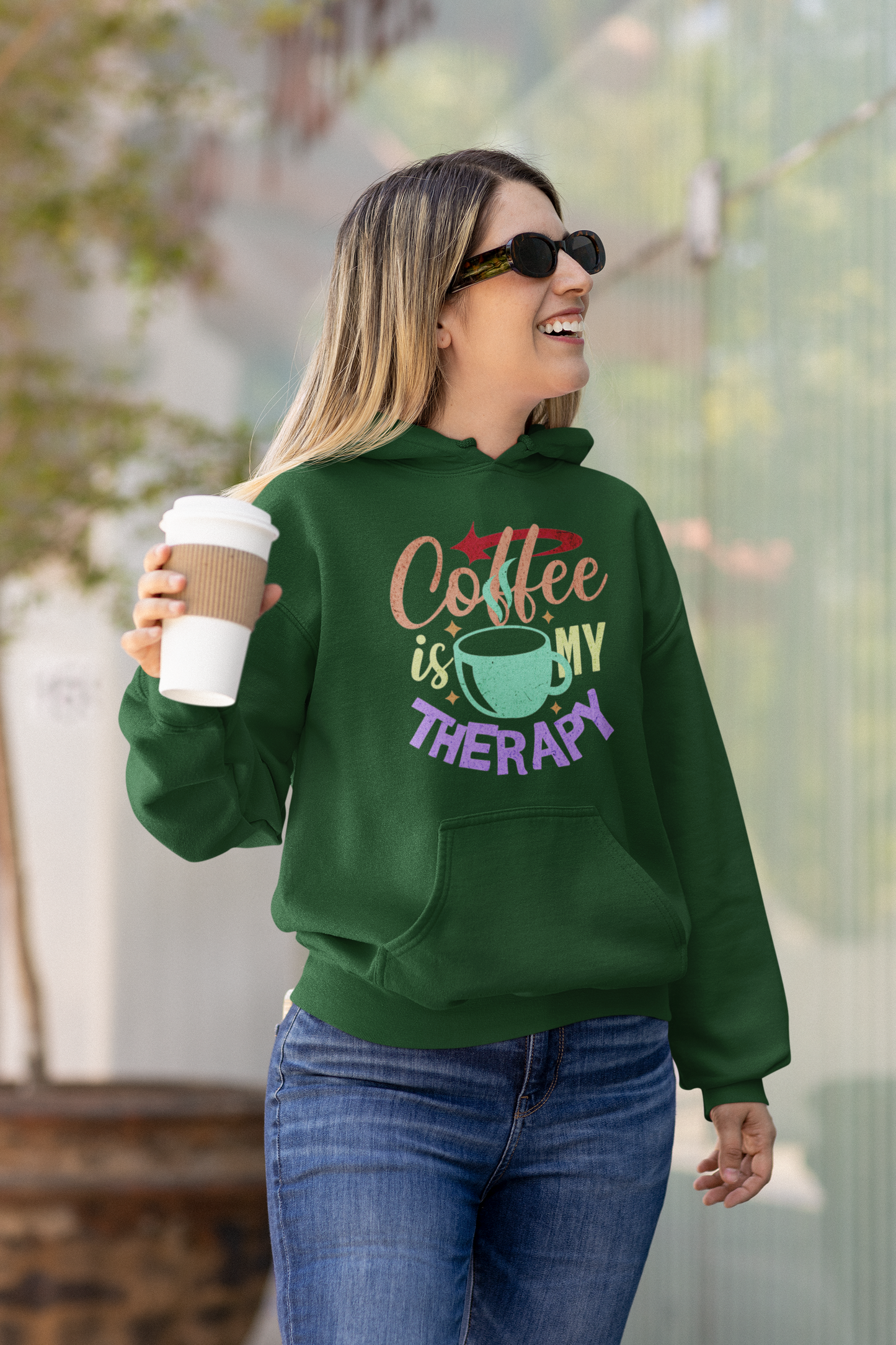 Coffee is My Therapy Unisex hoodie – Perfect for Coffee Lovers