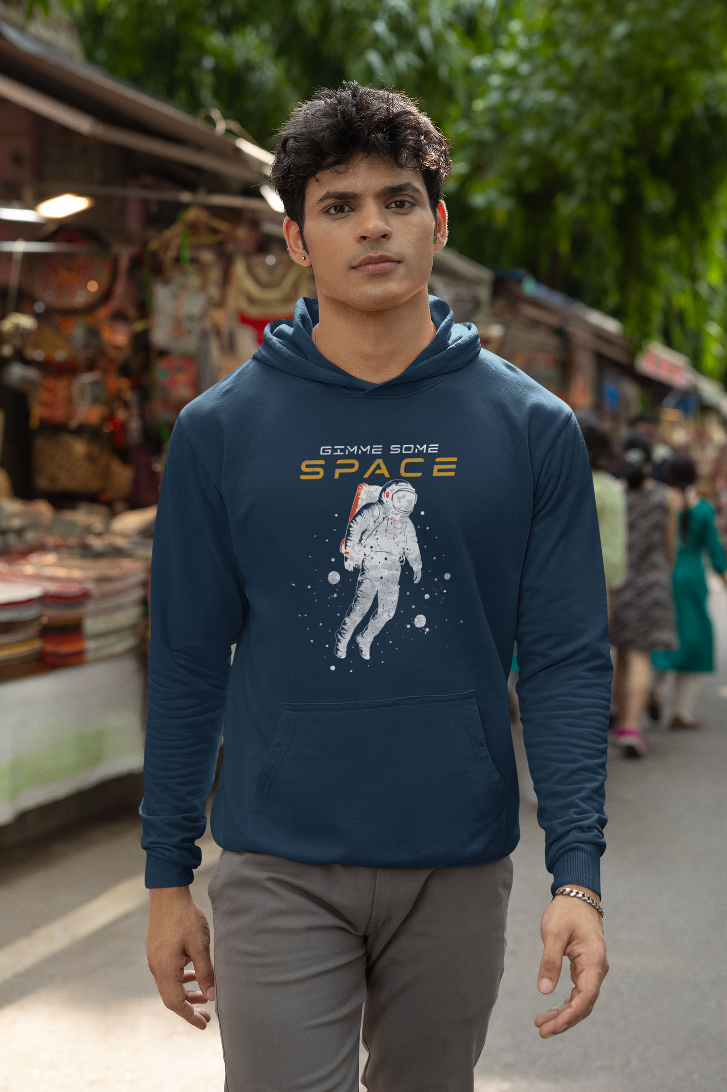 Gimme Some Space Astronaut Graphic Unisex Hoodie