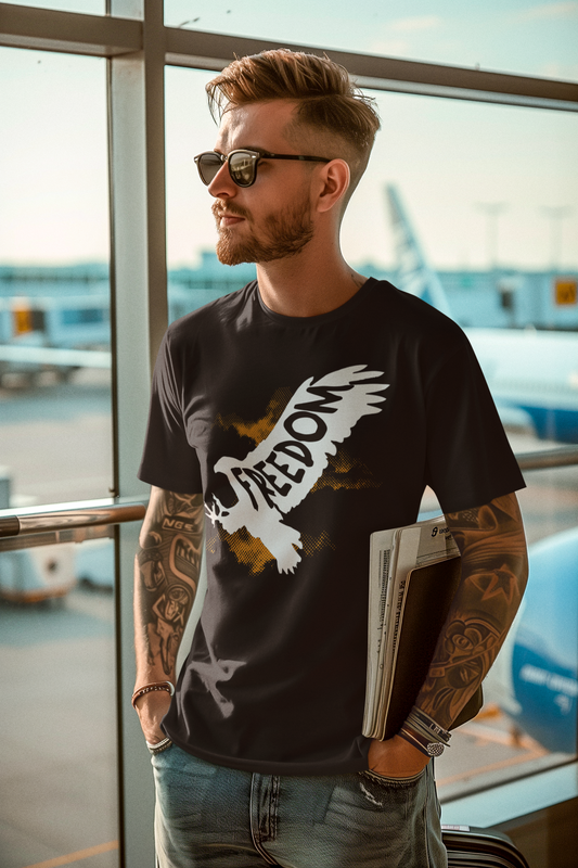 Freedom Eagle Graphic Men's T-Shirt