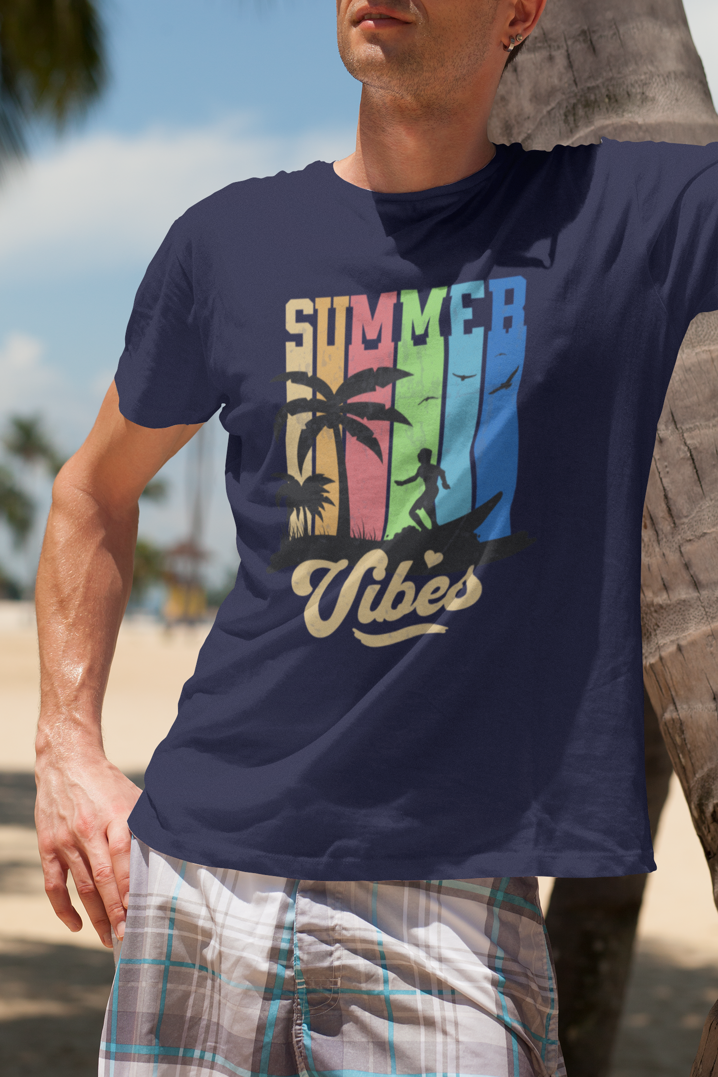 Summer Vibes Men's T-Shirt, Summer Fashion