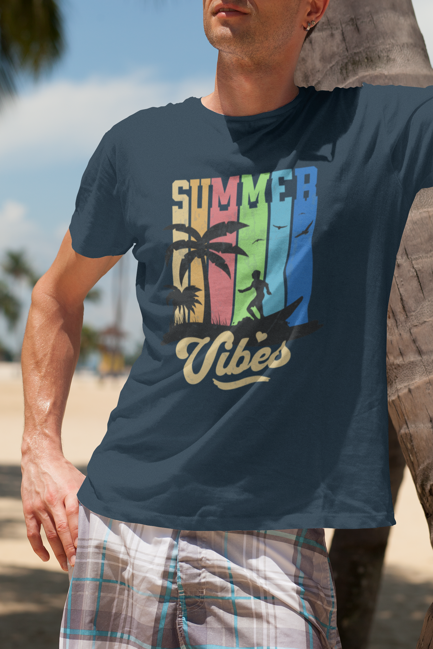 Summer Vibes Men's T-Shirt, Summer Fashion