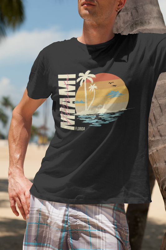 Miami Beach Summer Men's Graphic T-Shirt