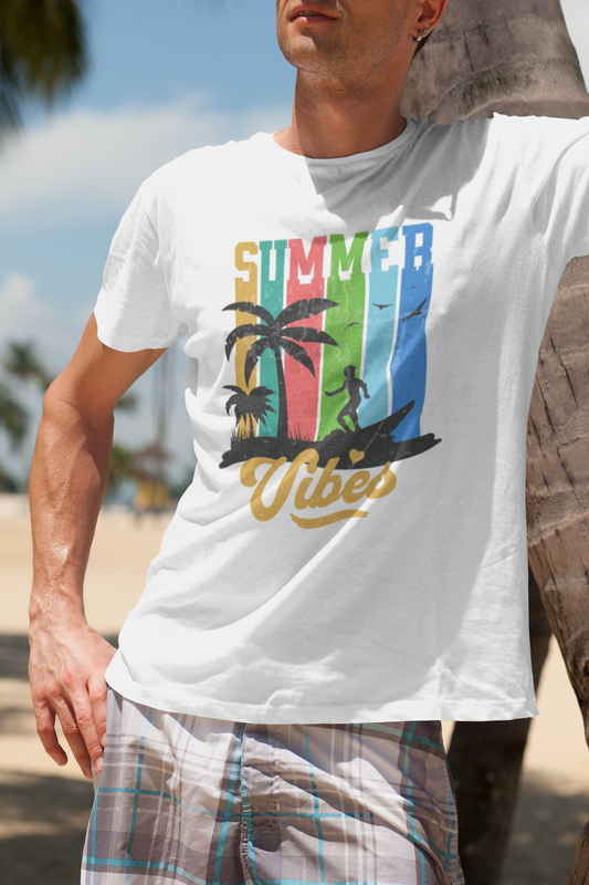 Summer Vibes Men's T-Shirt, Summer Fashion