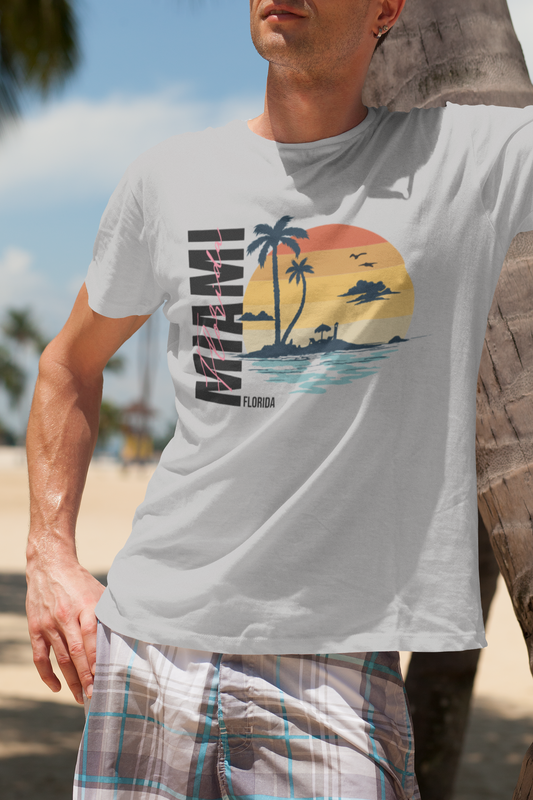 Miami Beach Summer Men's Graphic T-Shirt