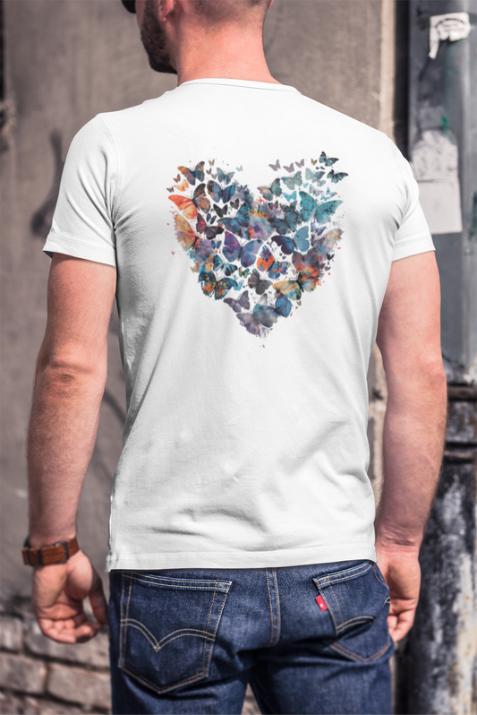 Butterfly Heart Men's T-Shirt