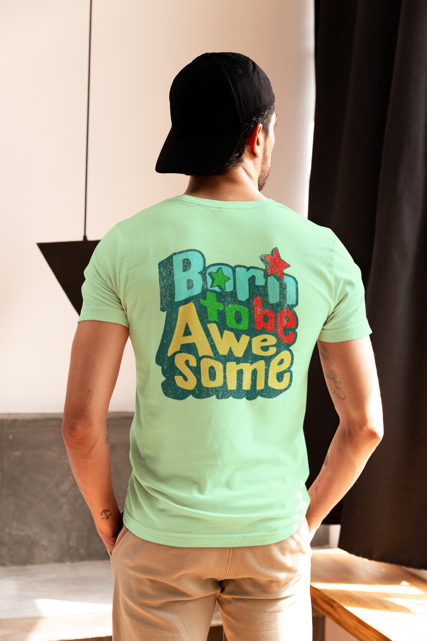 Born to Be Awesome Graphic Men's T-Shirt