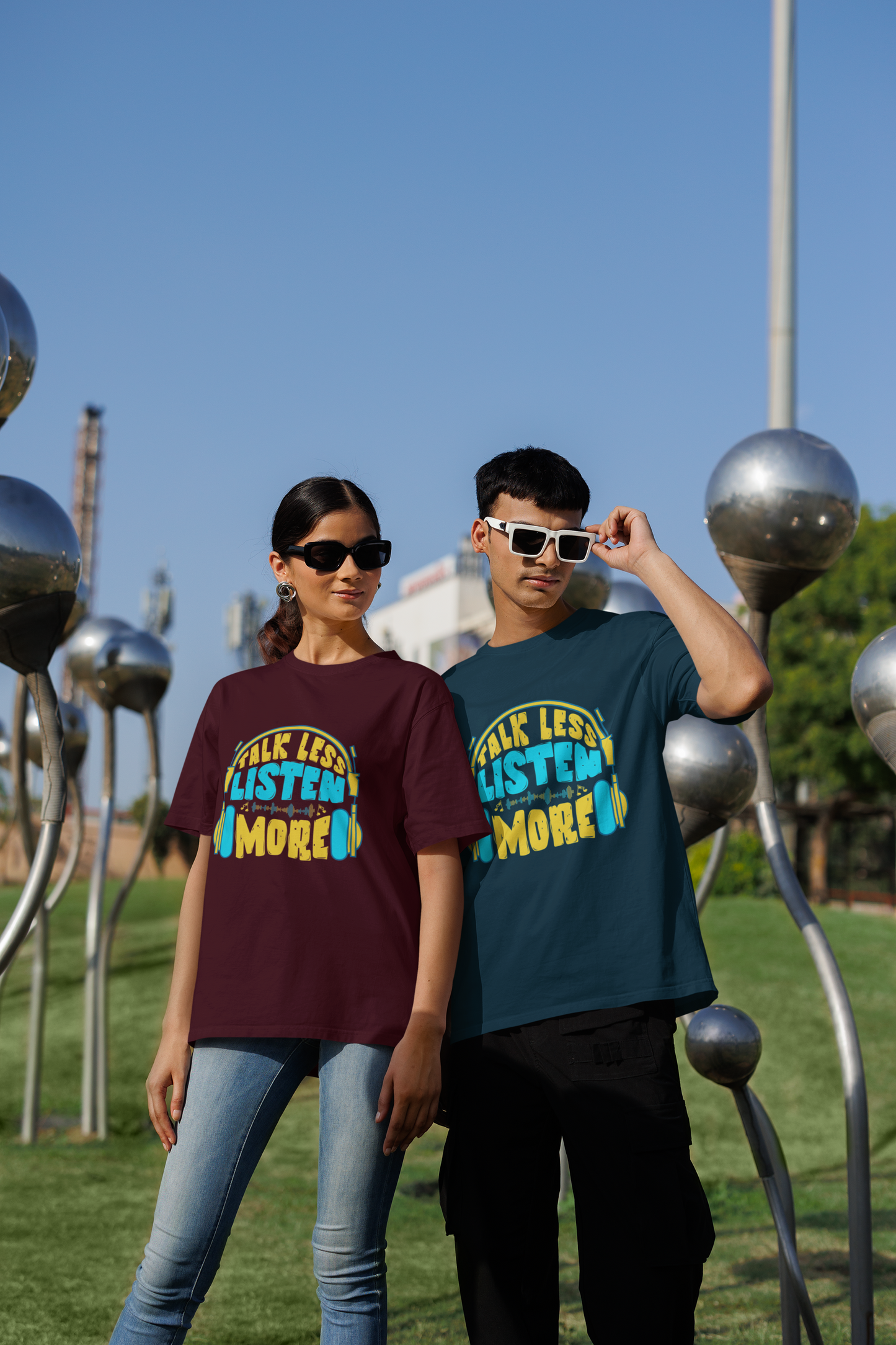 Oversized “Talk Less, Listen More” Unisex T-Shirt
