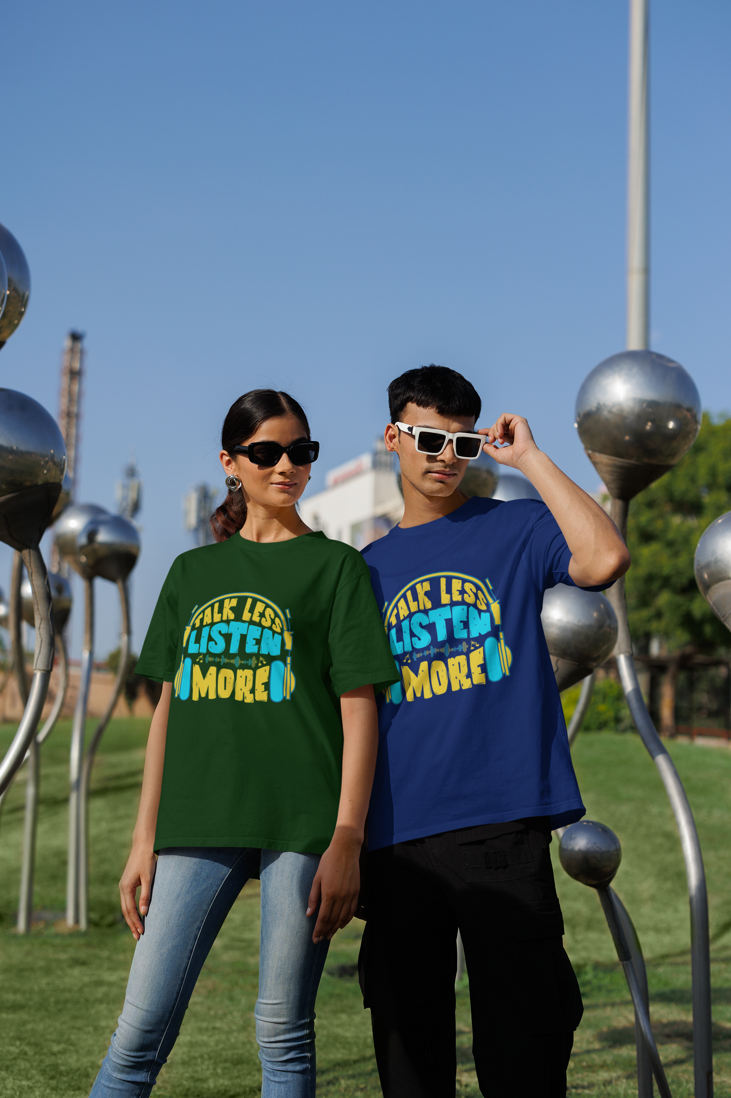 Oversized “Talk Less, Listen More” Unisex T-Shirt