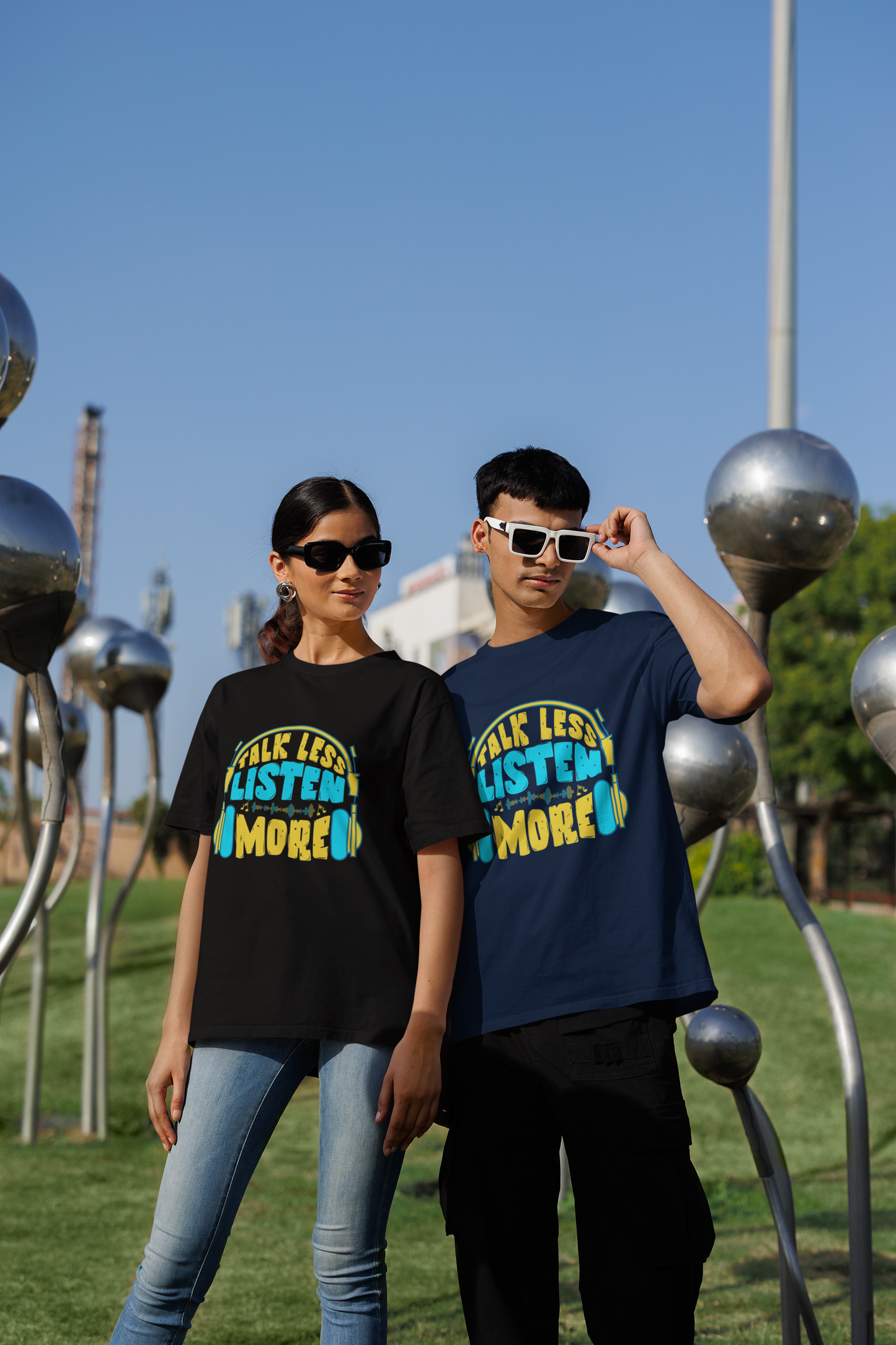 Oversized “Talk Less, Listen More” Unisex T-Shirt