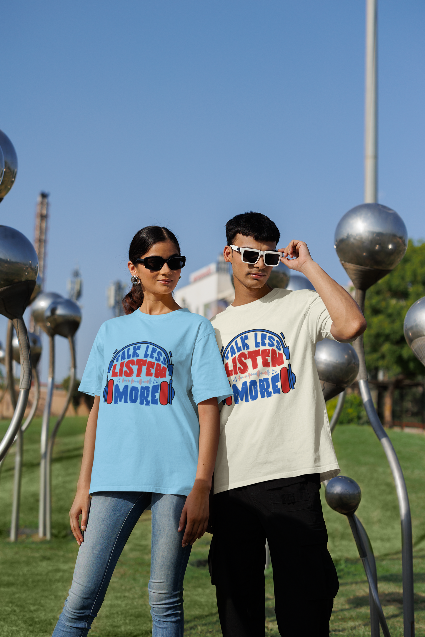 Oversized “Talk Less, Listen More” Unisex T-Shirt