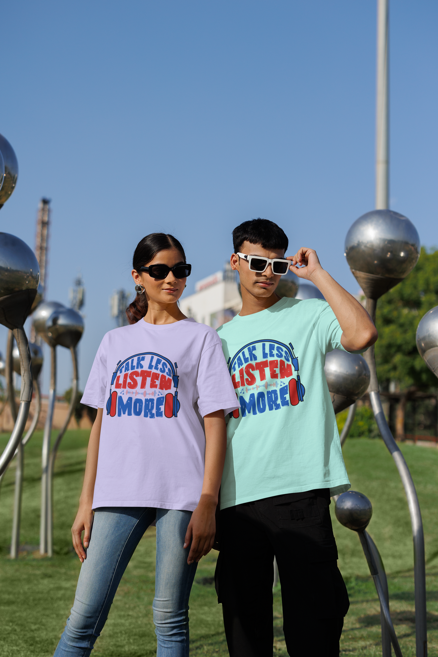 Oversized “Talk Less, Listen More” Unisex T-Shirt