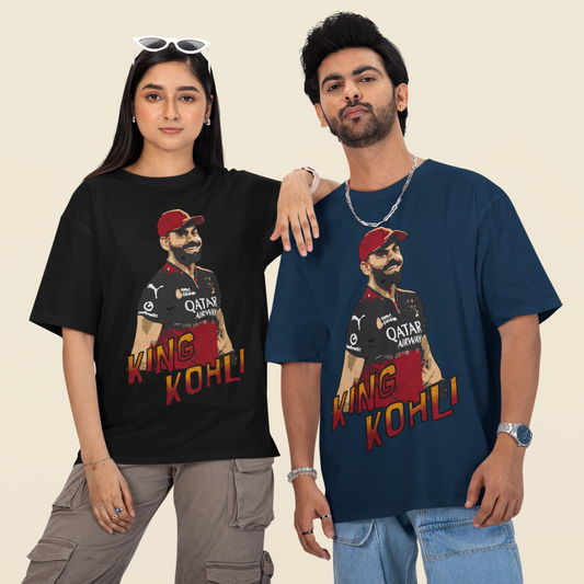Oversized King Kohli Cricket Unisex T-Shirt
