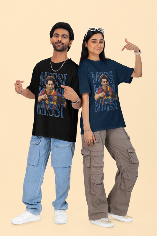 Oversized Messi Graphic T-Shirt