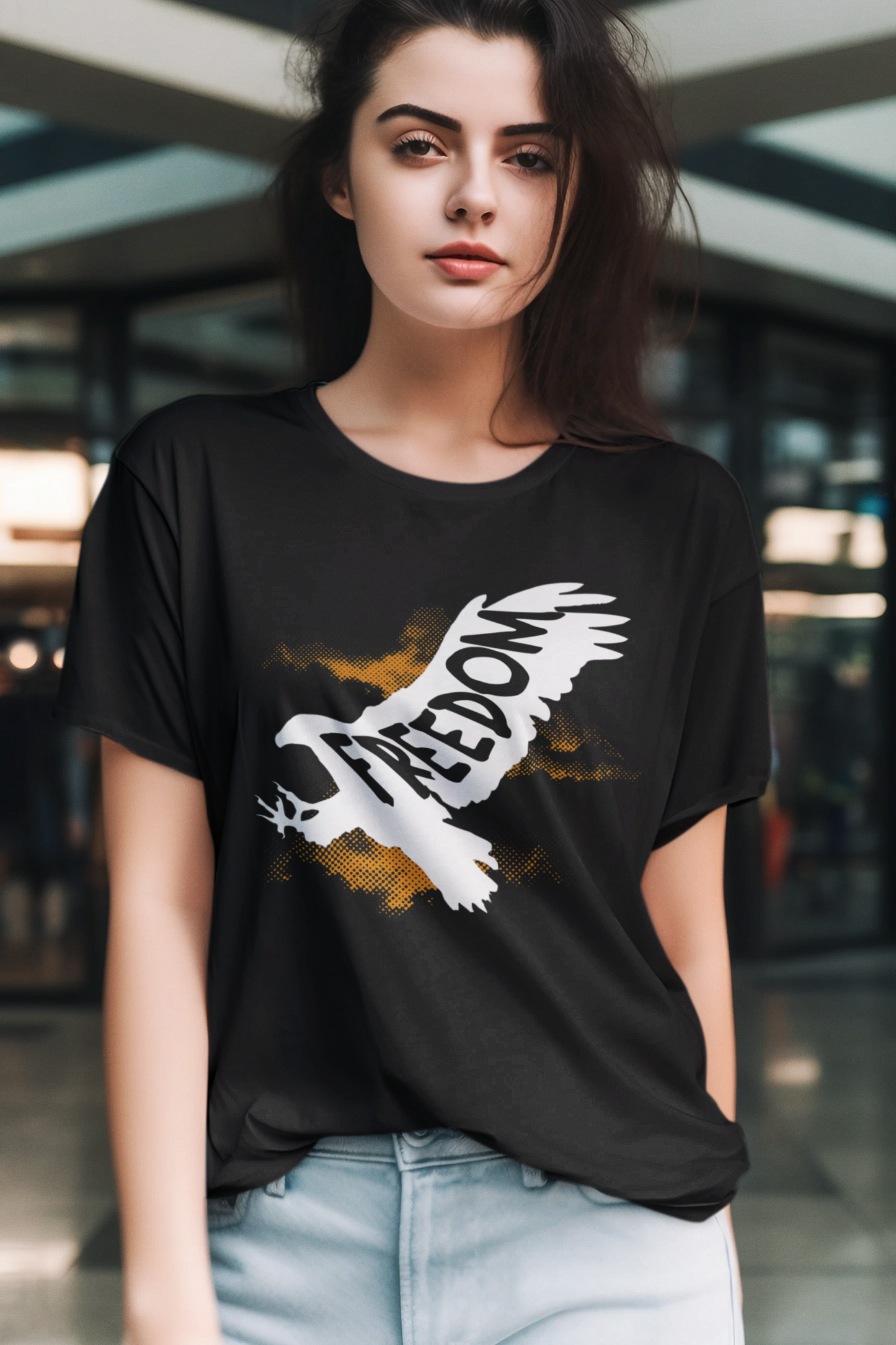 Freedom Eagle Women's Graphic T-Shirt