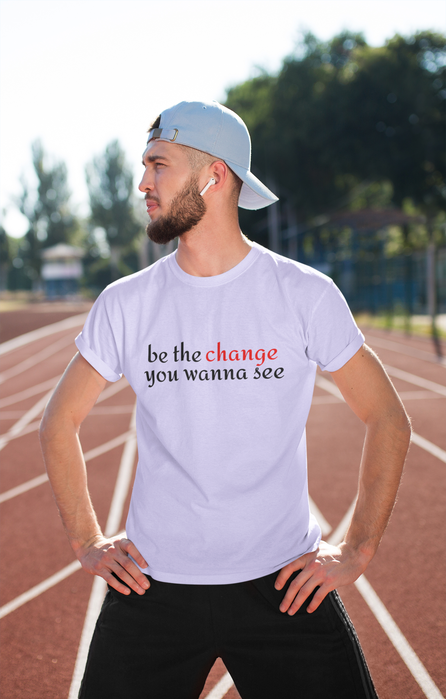 "Be The Change" Motivational Men's T-shirt