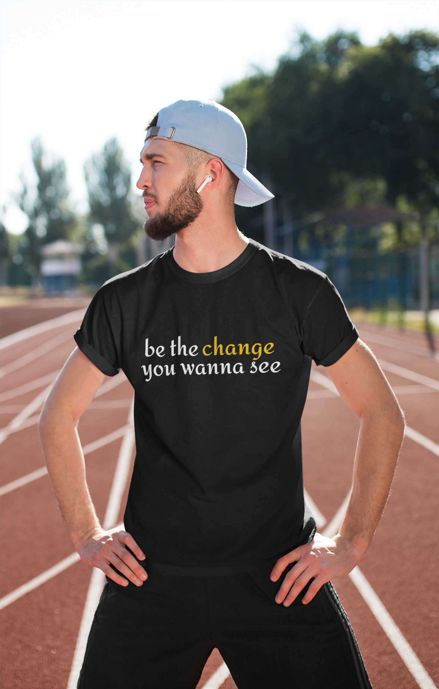 "Be The Change" Motivational Men's T-shirt