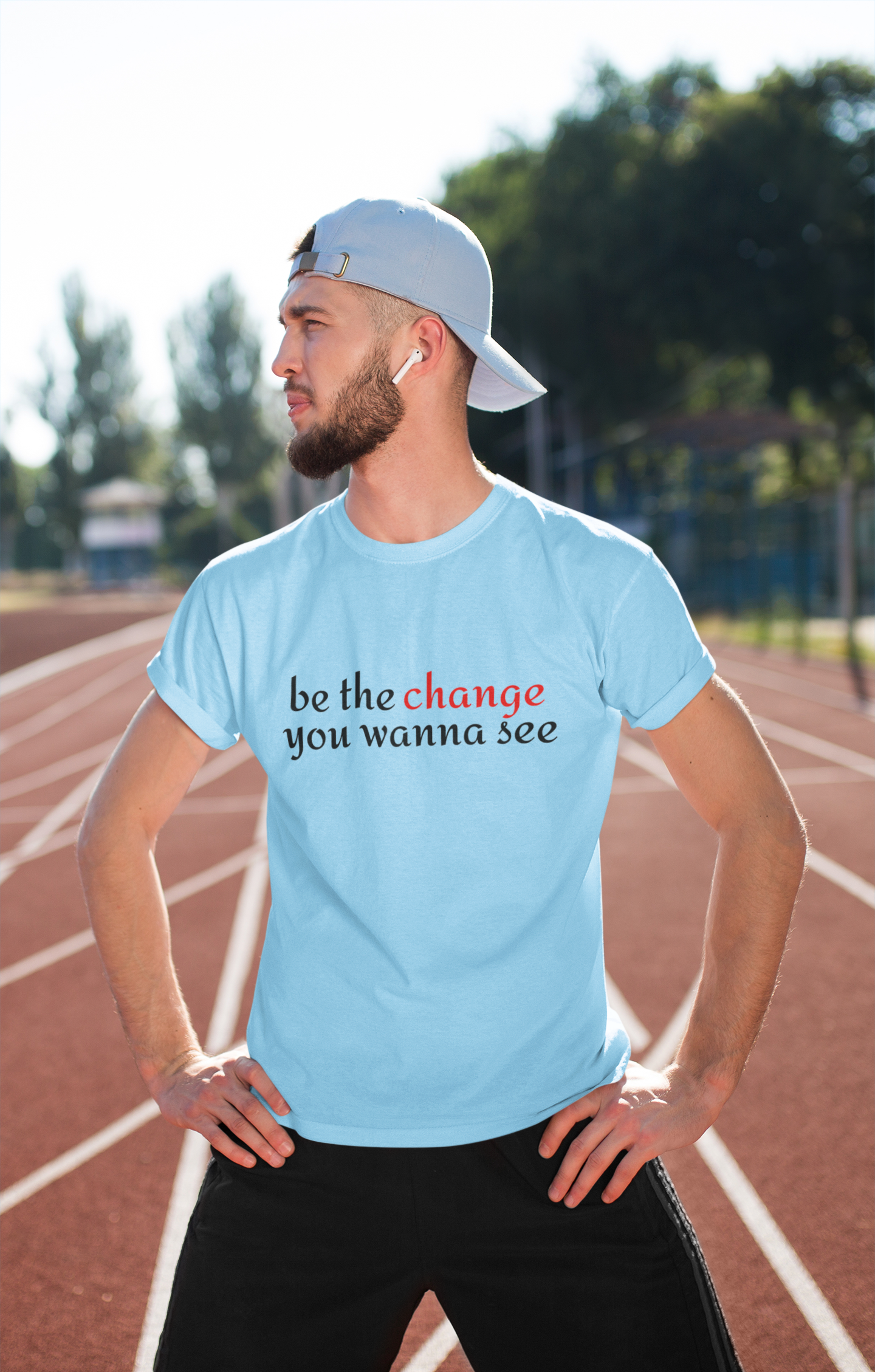 "Be The Change" Motivational Men's T-shirt