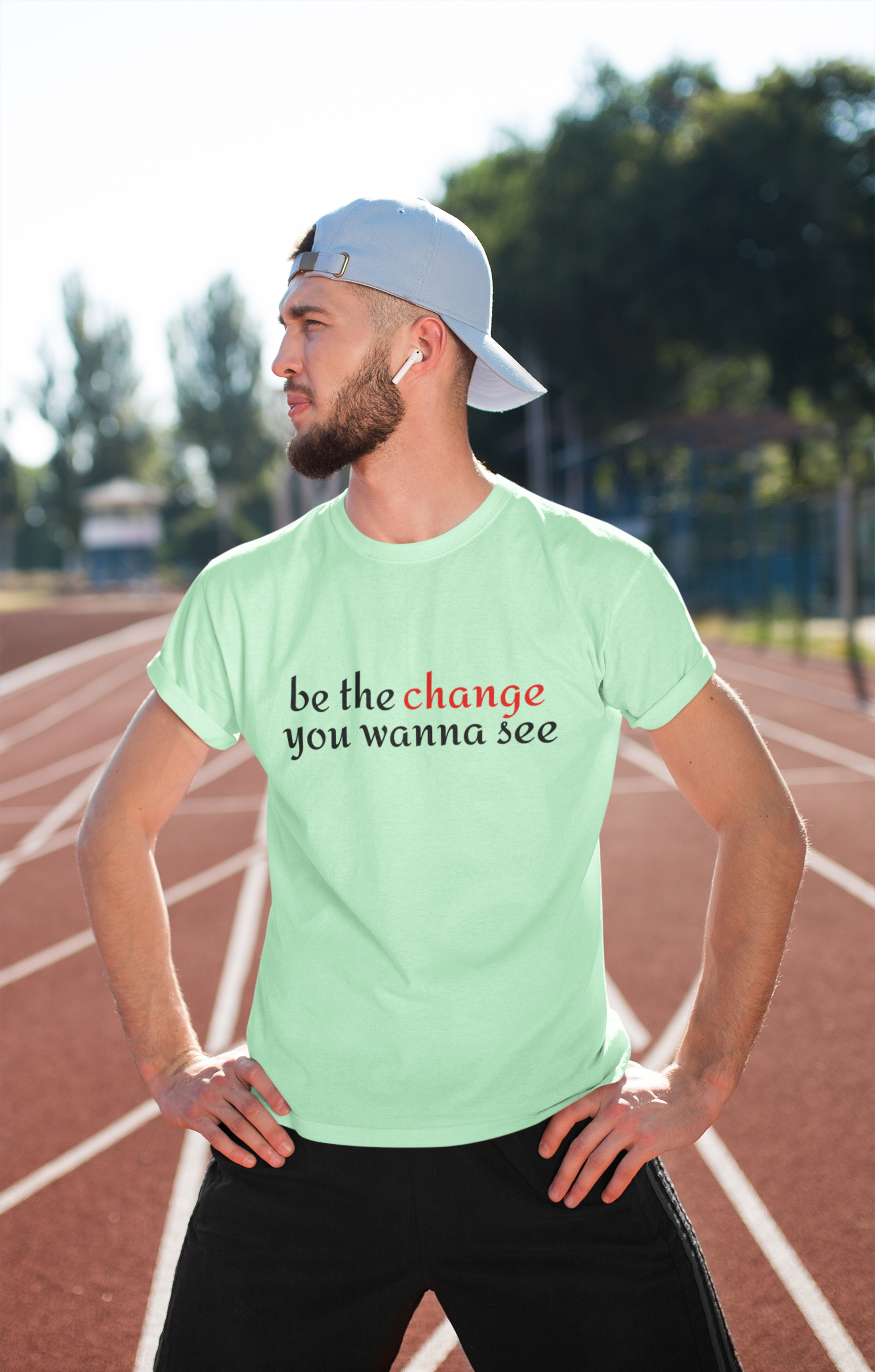 "Be The Change" Motivational Men's T-shirt