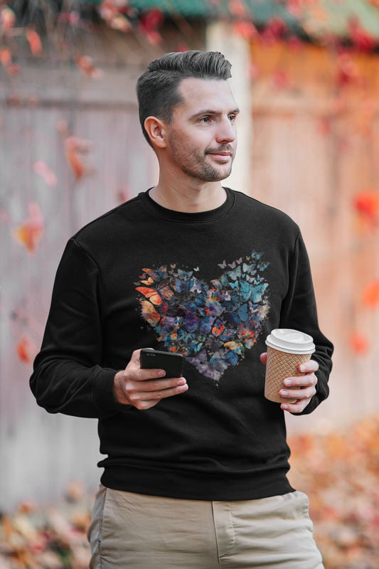 Butterfly Heart Unisex Sweatshirt